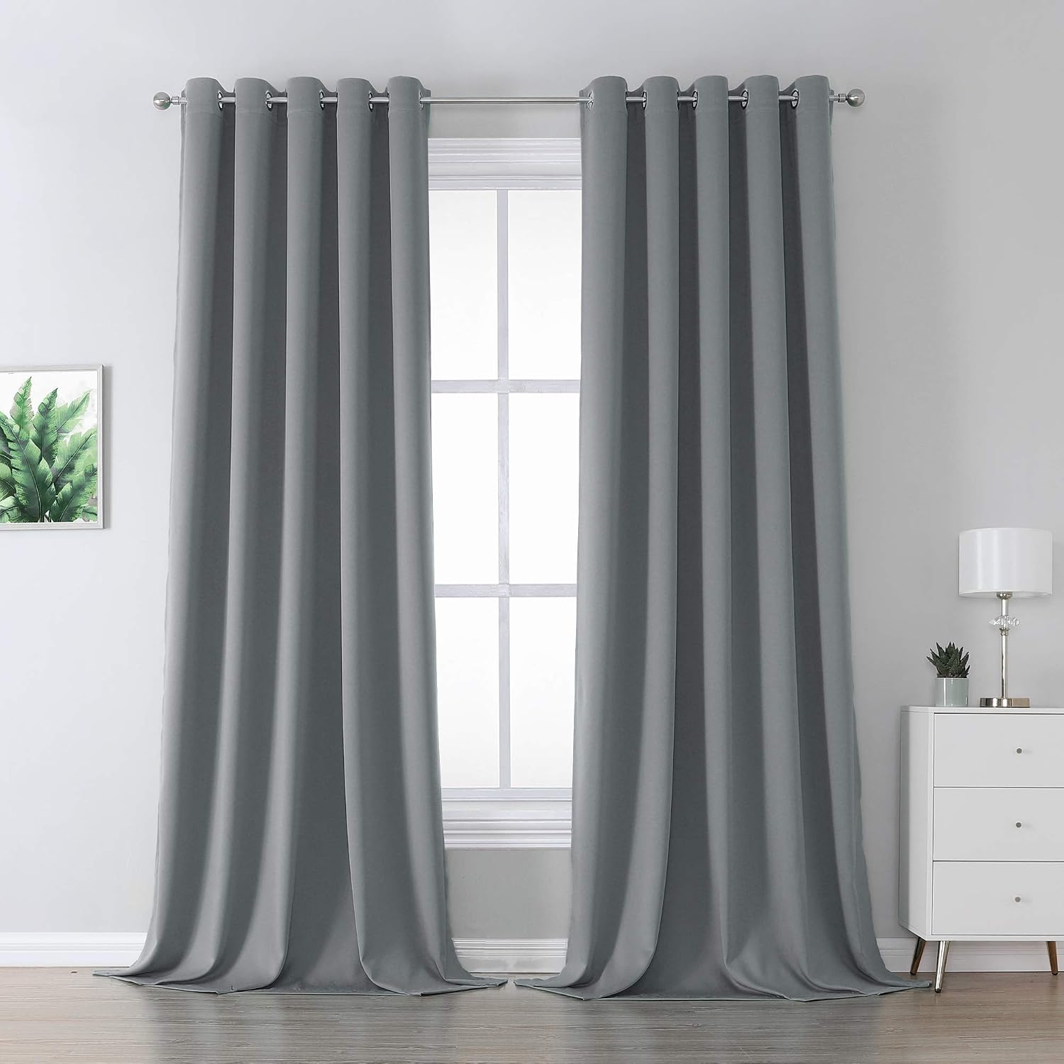 Detalle de DUALIFE Blackout Curtains, 120 Inches Long