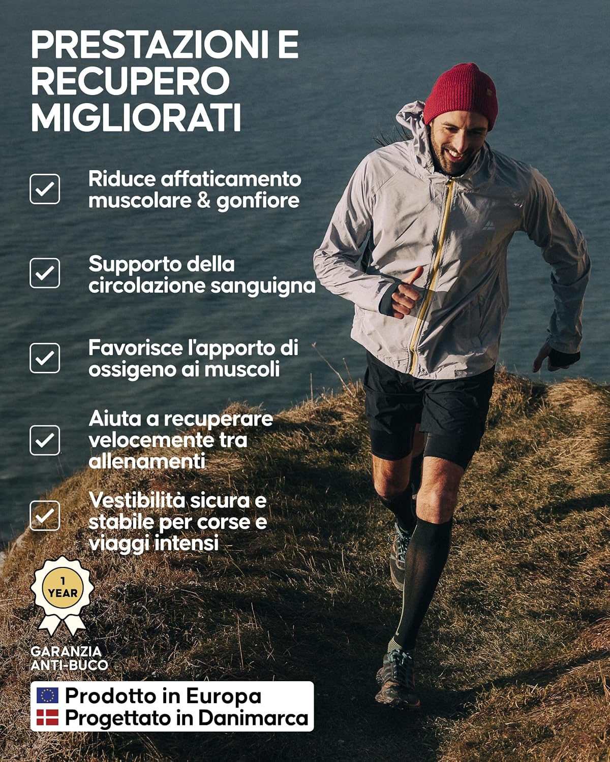 Detalle de DANISH ENDURANCE Calze Compressione 21-26 mmHg