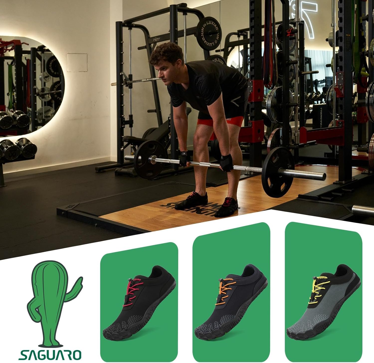 Thumbnail 6 de SAGUARO Unisex Barfußschuhe mit breiter Zehenbox, Zero-Drop – Weich, rutschfest, atmungsaktiv