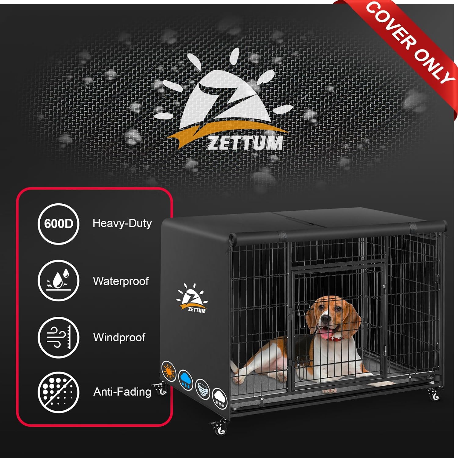 Thumbnail 3 de Zettum 24 Inch Dog Crate Cover