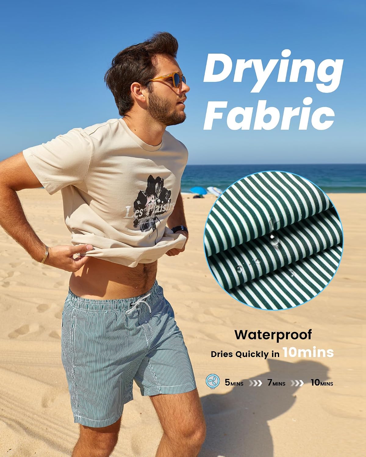 Thumbnail 6 de Quick-dry swim shorts 100% polyester