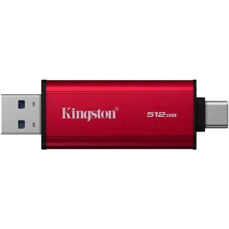 Detalle de Kingston Dual USB-A/C 512GB SSD: Dualidad USB para movilidad y velocidad