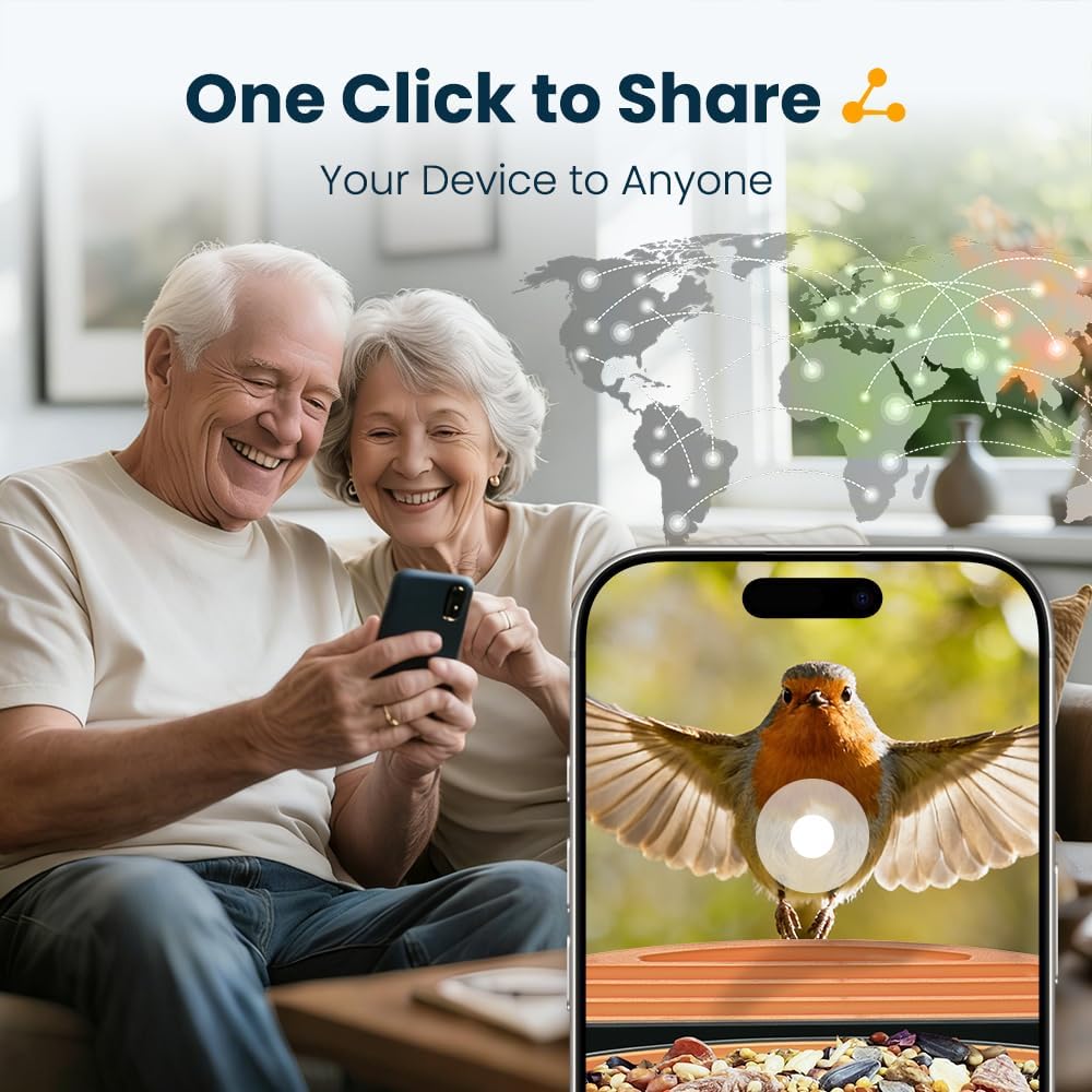 Thumbnail 5 de Smart Bird Feeder with Camera: 2.5K UHD, Solar Powered, IP66 Outdoor Ready