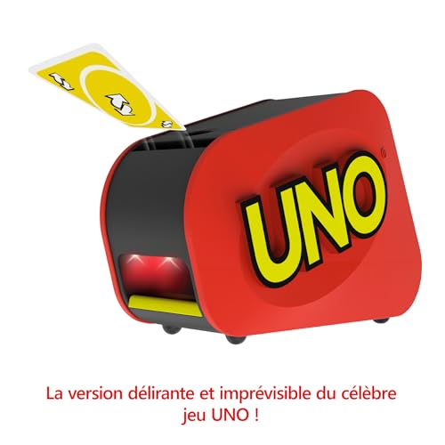 Detalle de Mattel Games UNO Extrême – Jeu de Cartes avec Lanceur (7+ ans, 2–10 joueurs)