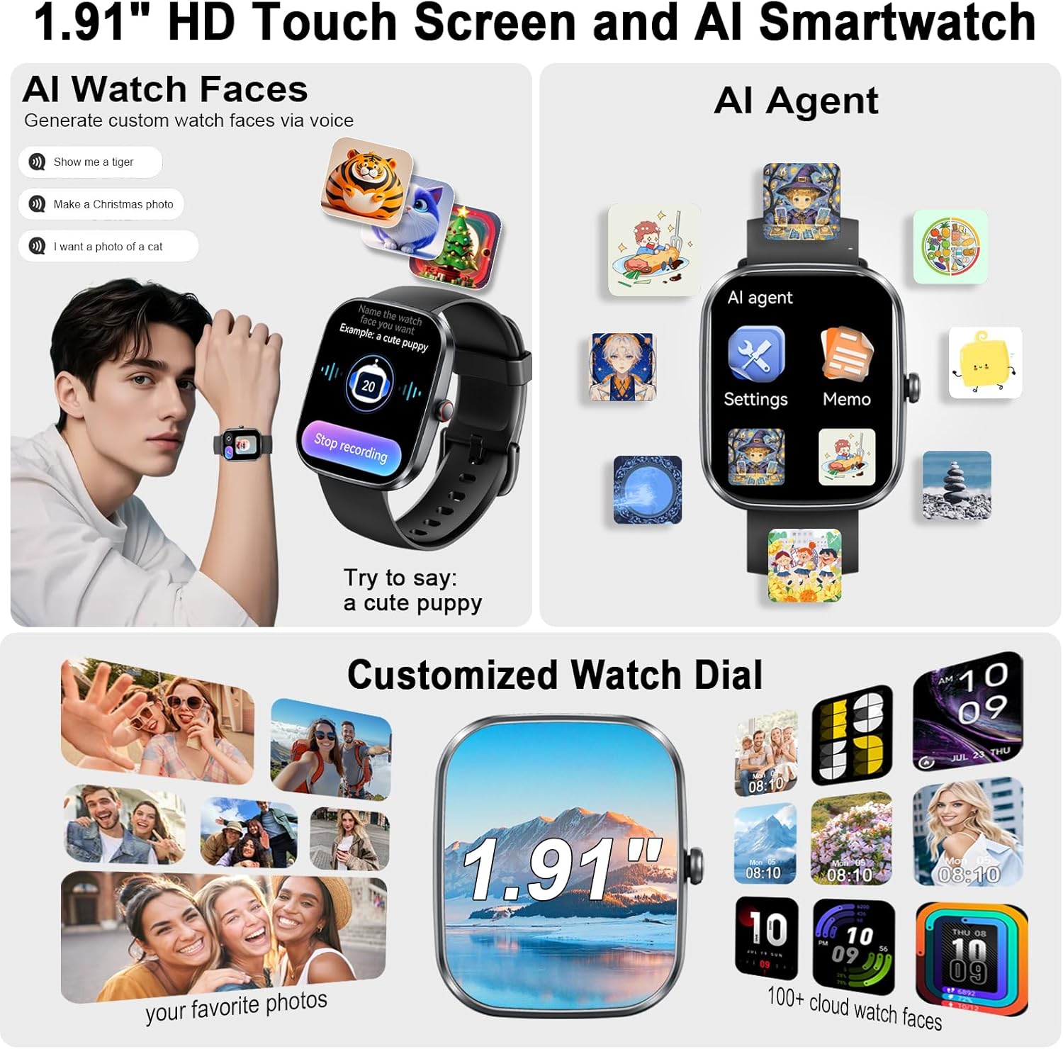 Thumbnail 1 de AI Smart Watch with ChatGPT 1.91-inch