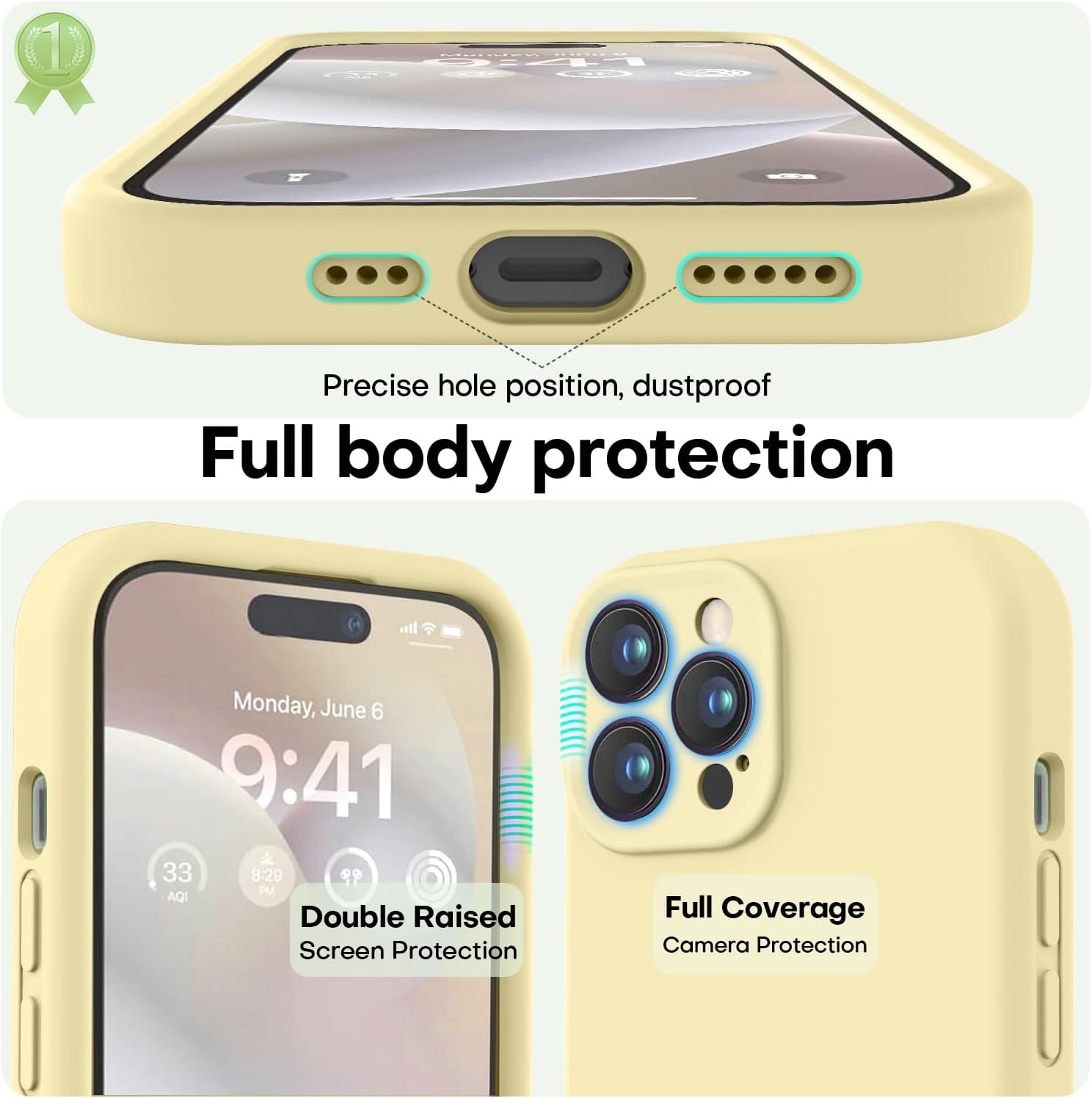 Thumbnail 2 de LOVE 3000 Designed for iPhone 14 Pro Silicone Case (6.1"), Creamy Yellow