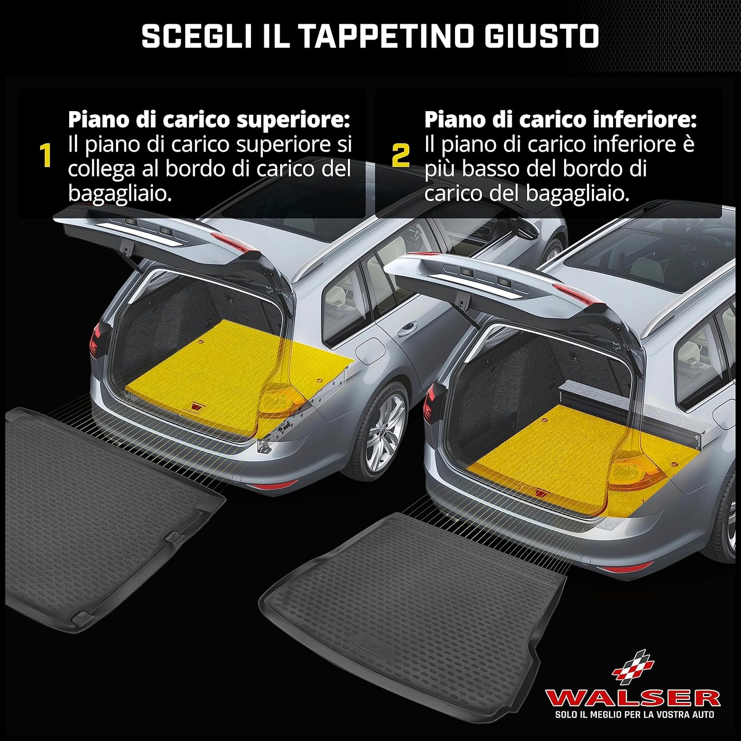 Thumbnail 6 de Walser Vasca baule XTR su misura per Toyota Auris Kombi (E18) piano di carico inferiore 07/2013–Facelift 2015