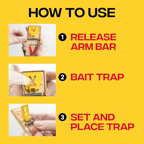Detalle de Victor Wide Pedal Mouse Traps, 12-Pack (Plastic Pedal Snap Traps)