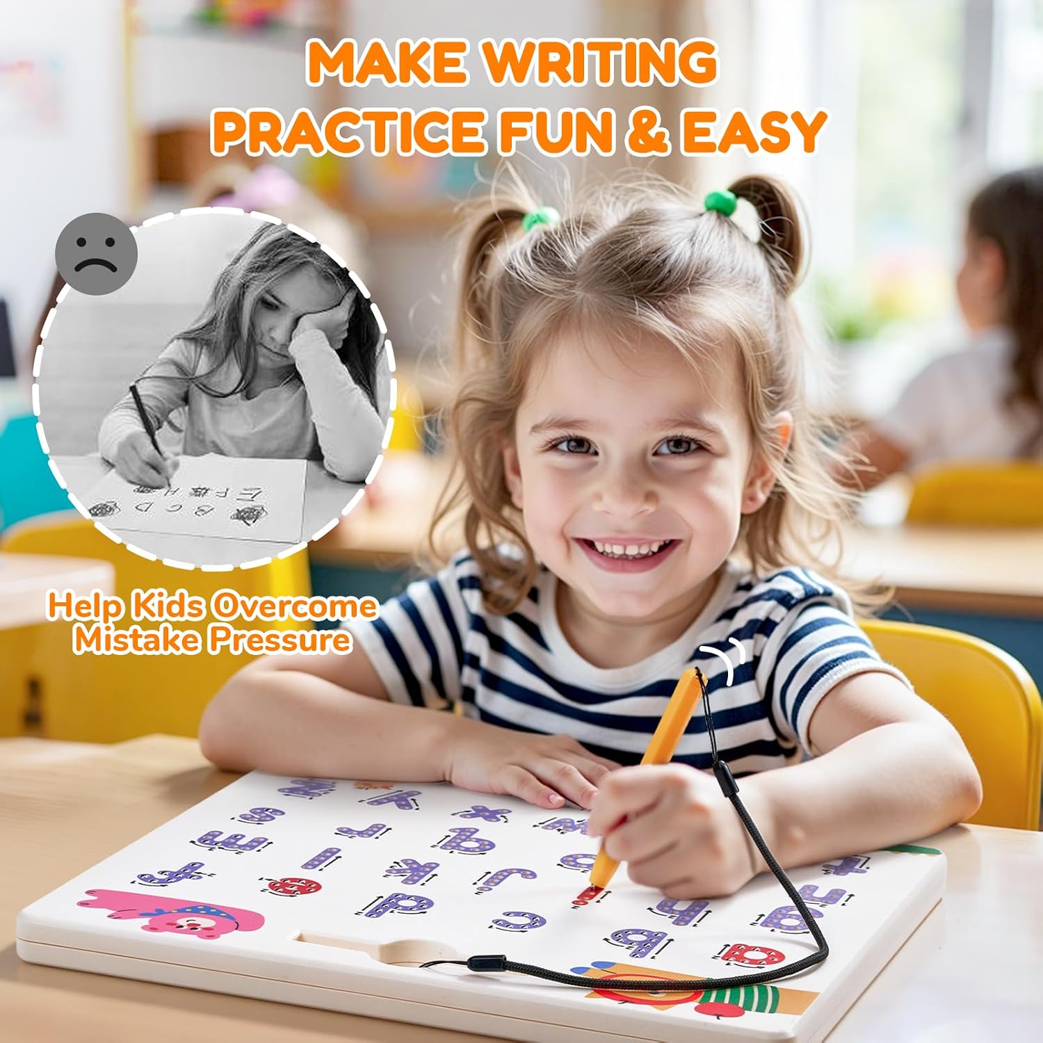 Thumbnail 4 de JoyCat Magnetic Animal Letter Tracing Board, Double-Sided ABC Writing Toy