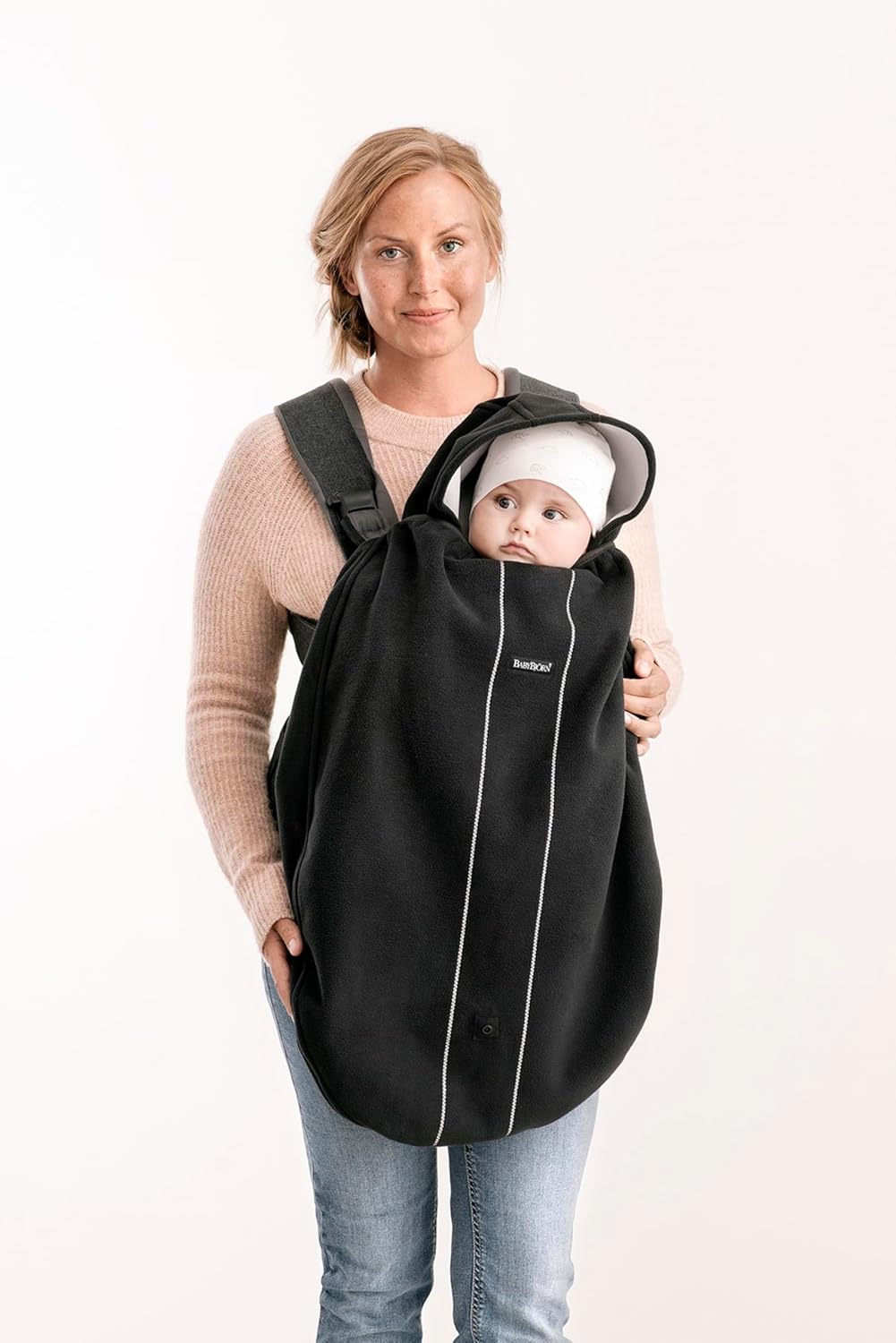Thumbnail 2 de BabyBjörn Copertina per Marsupio, Nero – Protezione impermeabile e cappuccio removibile