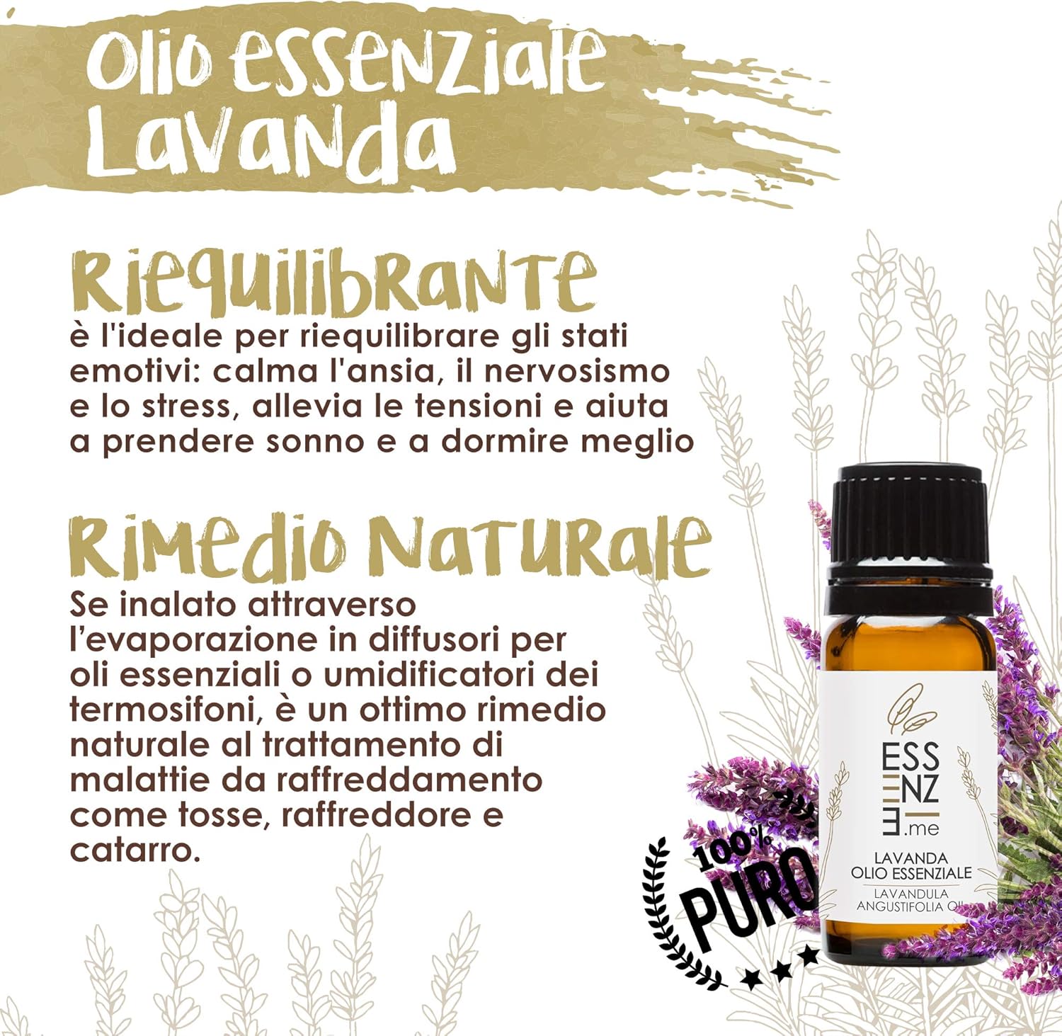 Thumbnail 1 de ESSENZE KIT SET 4 Oli Essenziali Purissimi al 100% (Lavanda, Rosmarino, Muschio, Eucalipto) 10 ml