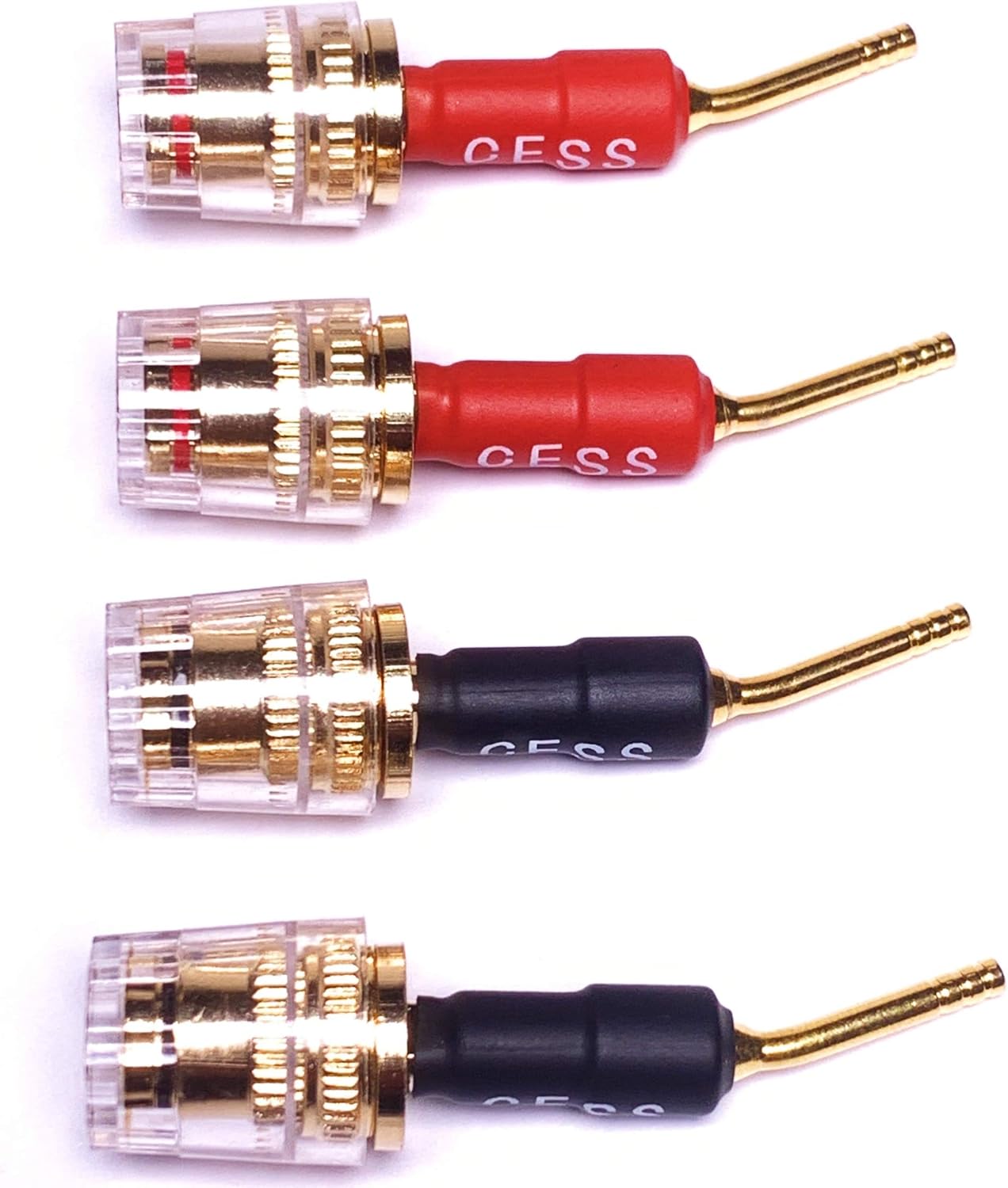 Detalle de CNCESS CESS-162 ピン型バナナプラグ 4mmメスジャック 4個セット