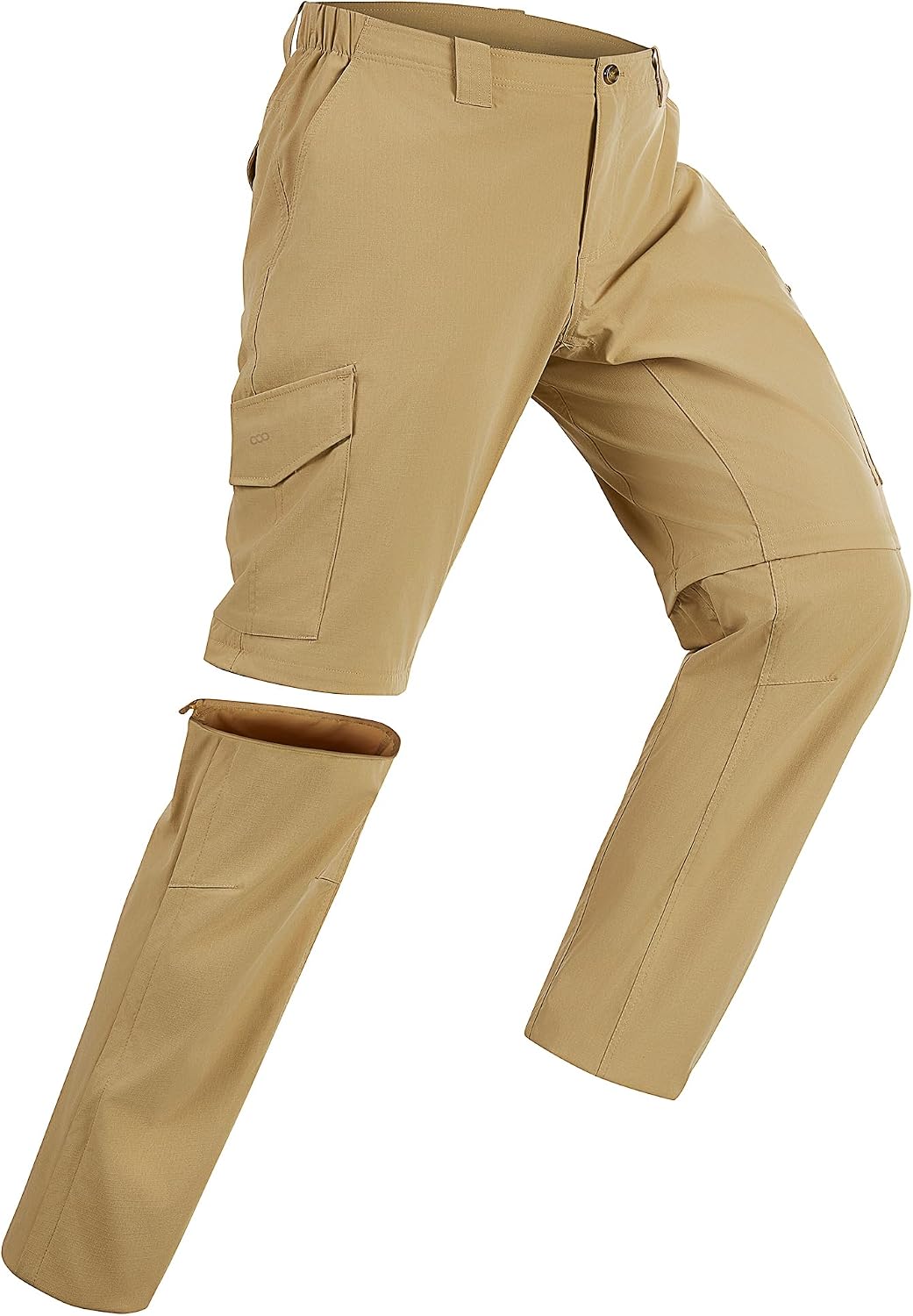 Detalle de 33,000ft Men’s Zip-Off Hiking Trousers – Quick Dry, Stretchy & Convertible to Shorts