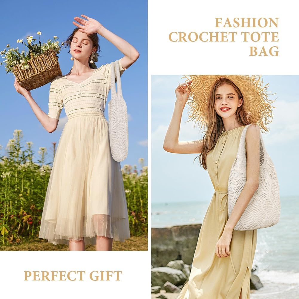 Thumbnail 1 de Aucuu crochet mesh tote bag