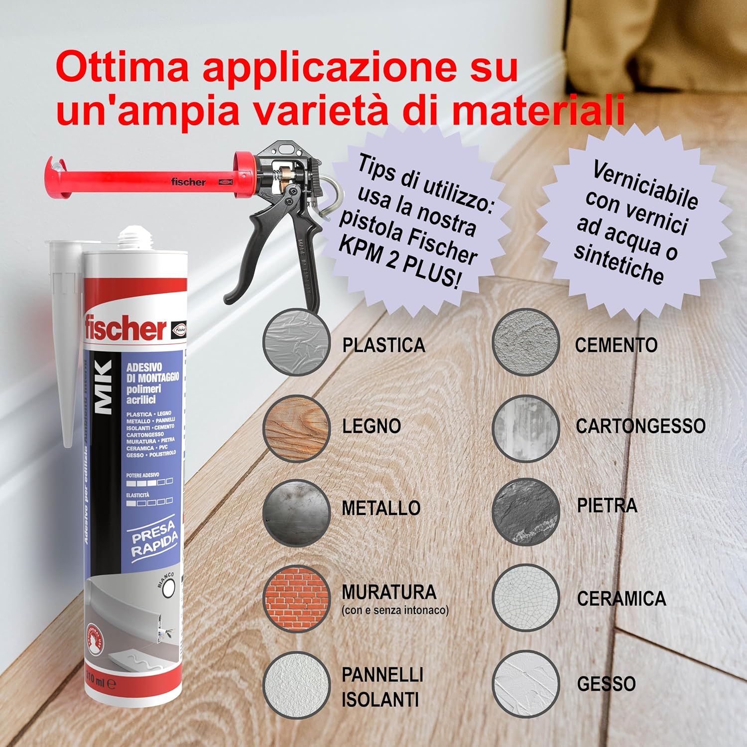 Detalle 2 de Fischer MK 310 ml colla montaggio