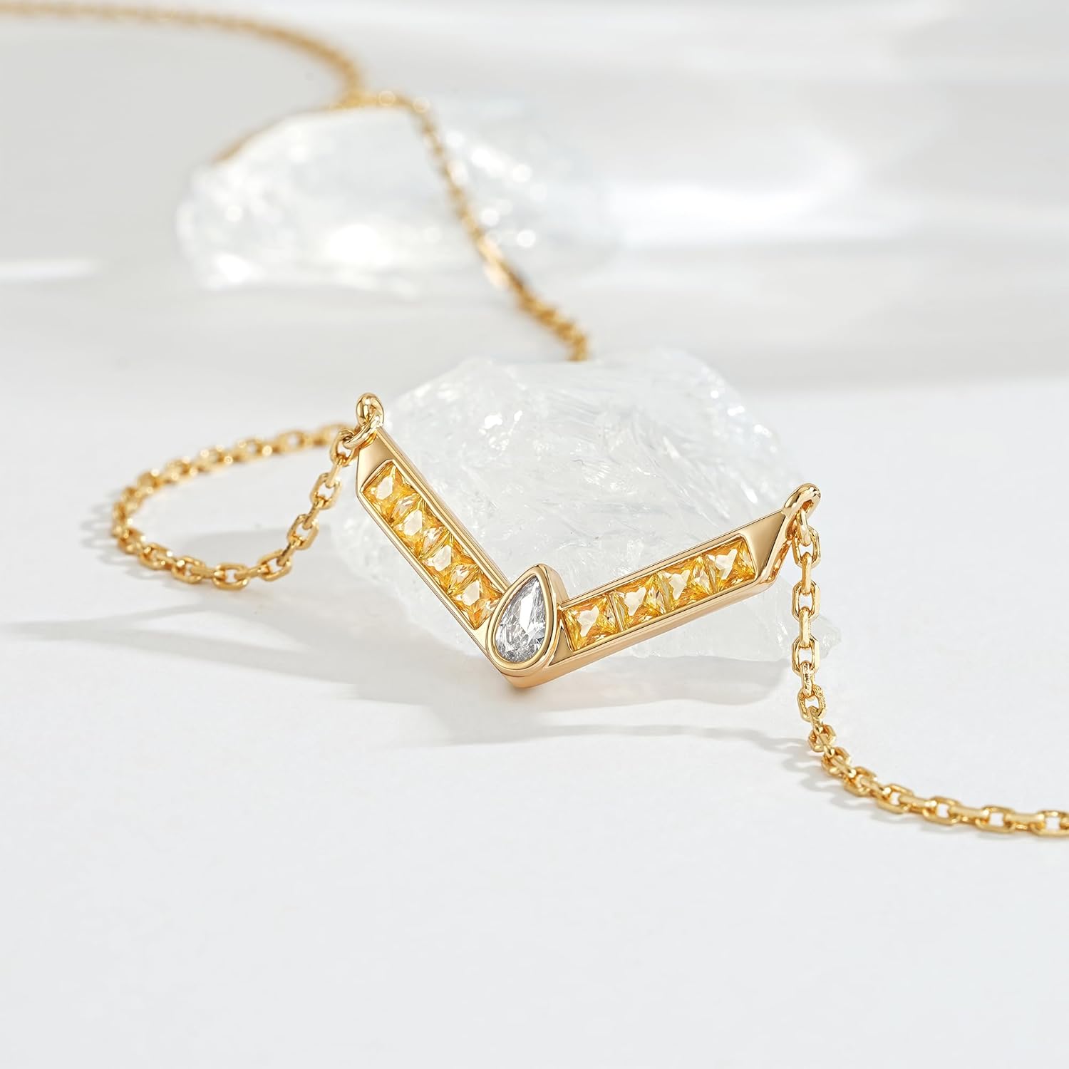 Thumbnail 4 de Jenosy Gold Halskette Damen 18K Vergoldet – Personalisiertes Medaillon-Design, 45,7–50,8 cm