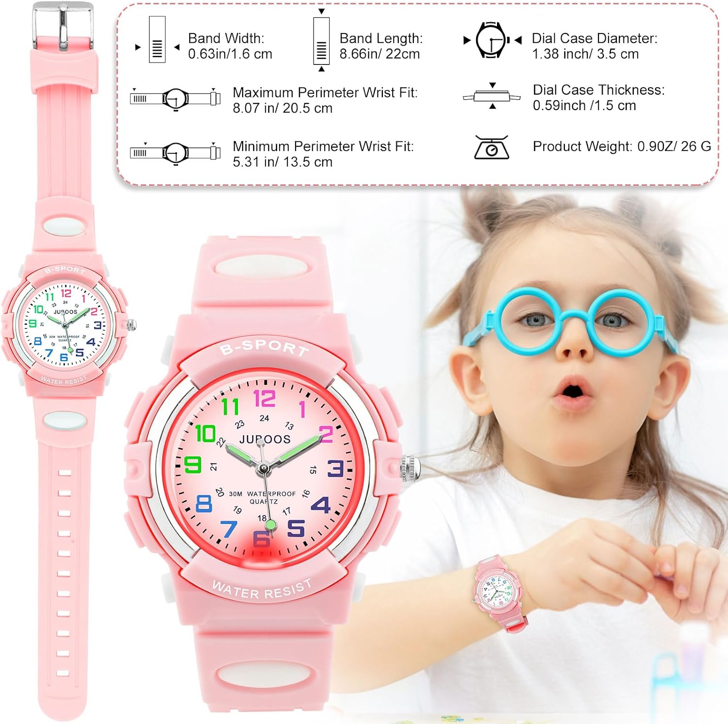 Detalle 2 de Juboos Reloj Analógico 3 ATM para niños