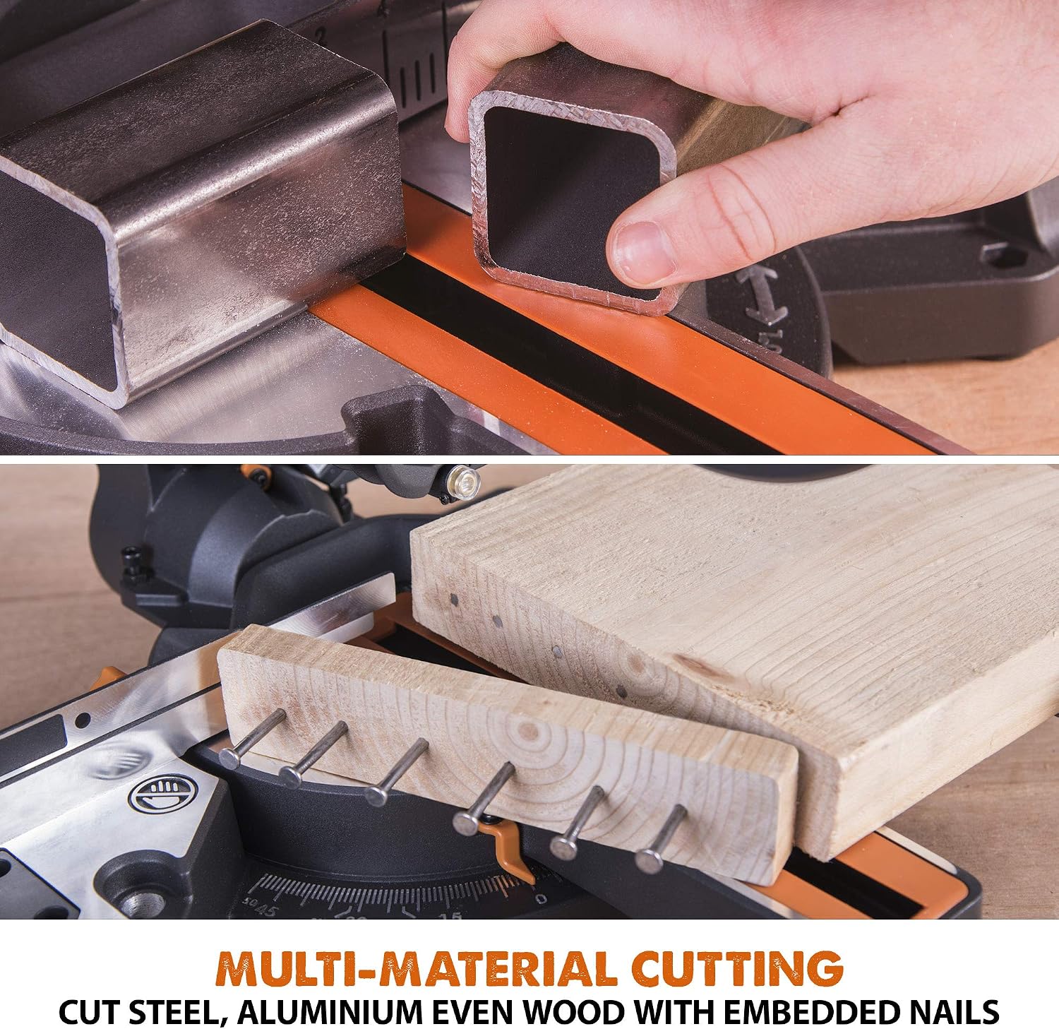 Detalle de Evolution Power Tools R210SMS+ Sliding Mitre Saw