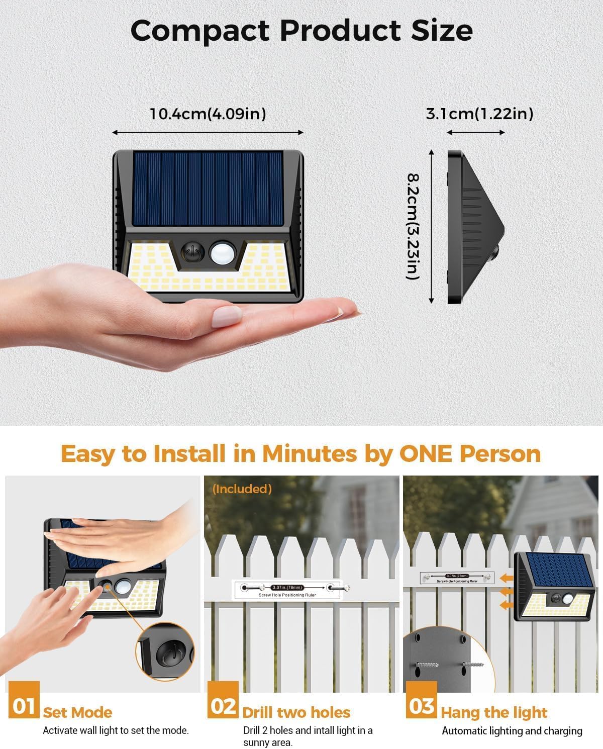 Thumbnail 6 de vighep Solar Lights Outdoor Garden