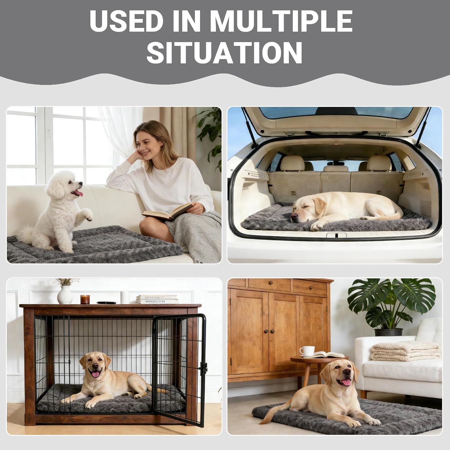 Detalle 2 de Exsnugy Dog Bed Mat, 42 x 28 Inches