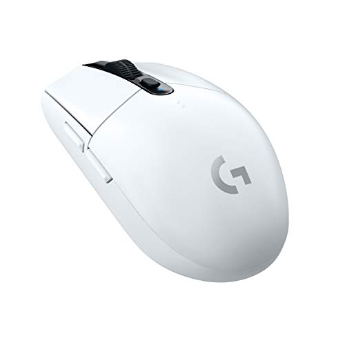 Detalle de Logitech G305 Lightspeed: Ratón Gaming Inalámbrico ligero con sensor HERO 12K (Blanco)