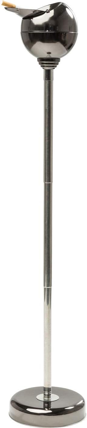 Kare Design Portacenere a stelo Spheric in metallo antracite, retrò