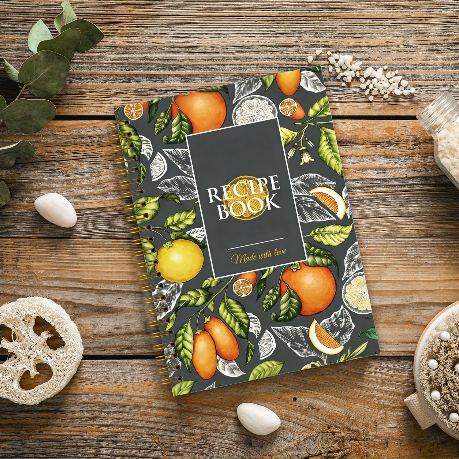 Detalle 2 de NaZaUK Recipe Notebook, 8.3 x 5.5-Inch