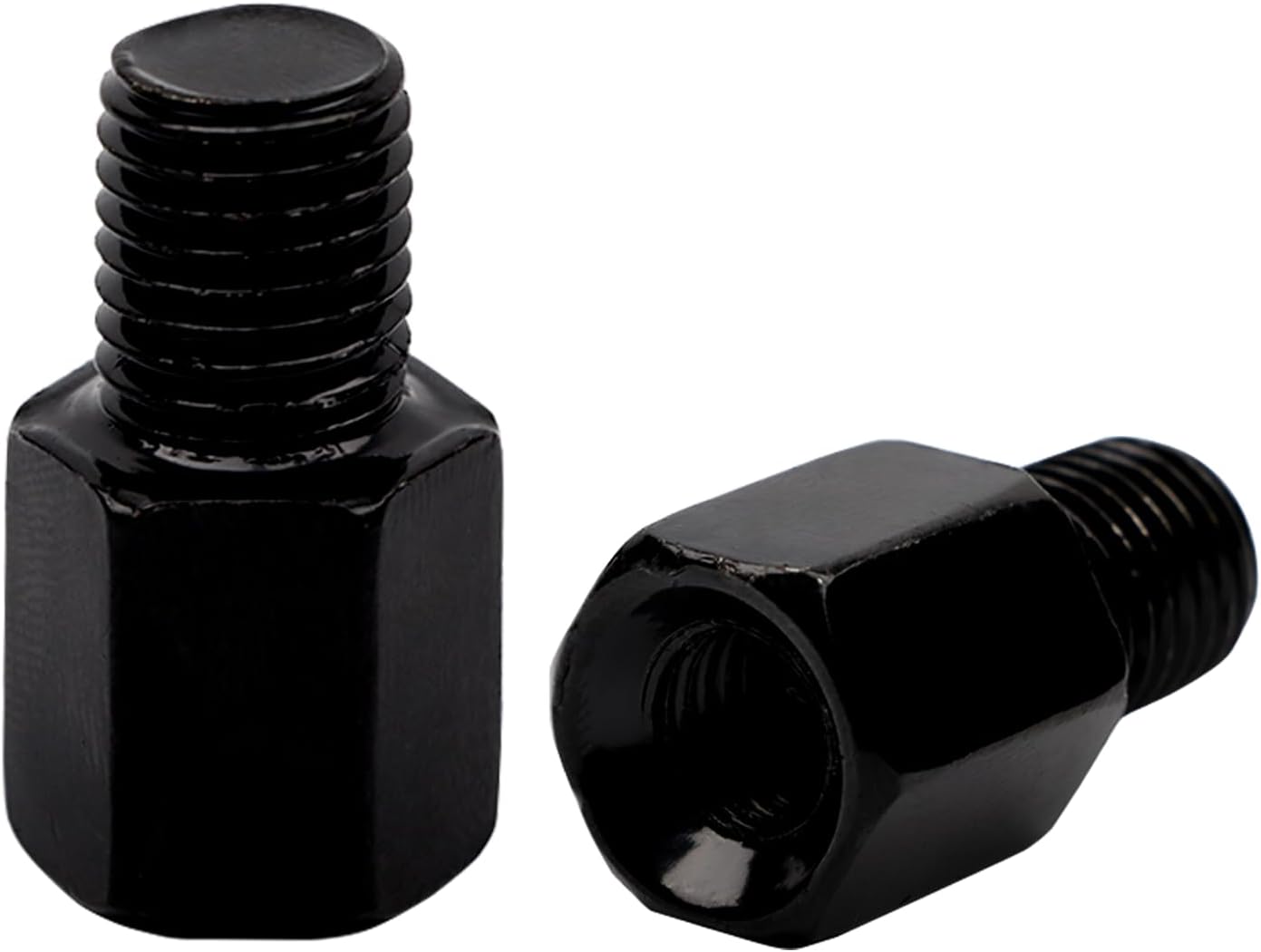 Detalle de AMZSKU M8 naar M10 spiegeladapter voor motorfiets, rechte schroefdraad, set van 2
