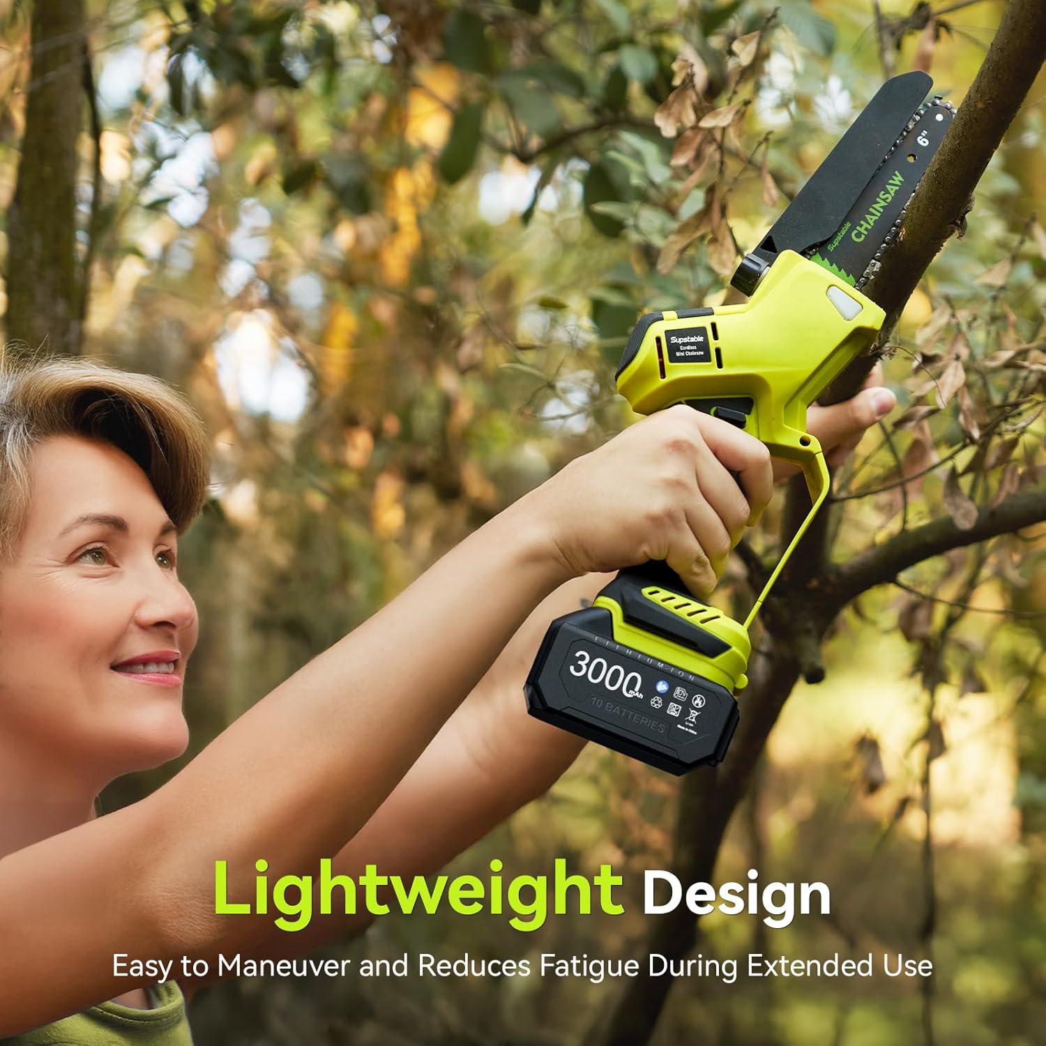 Thumbnail 6 de Supstable Mini Chainsaw 6-inch cordless brushless handheld
