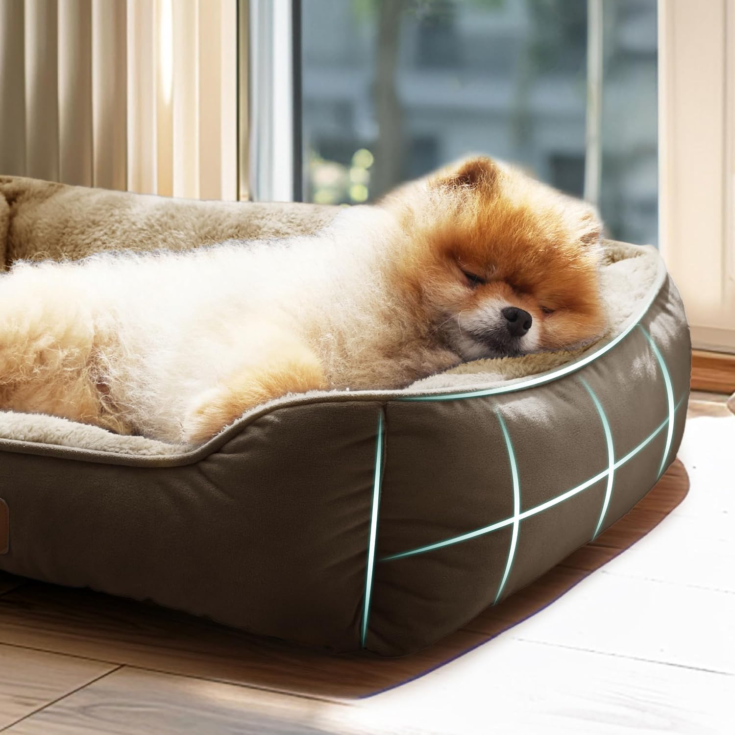 Detalle de BEDSURE Katzenbett 63,5x53 cm, waschbar