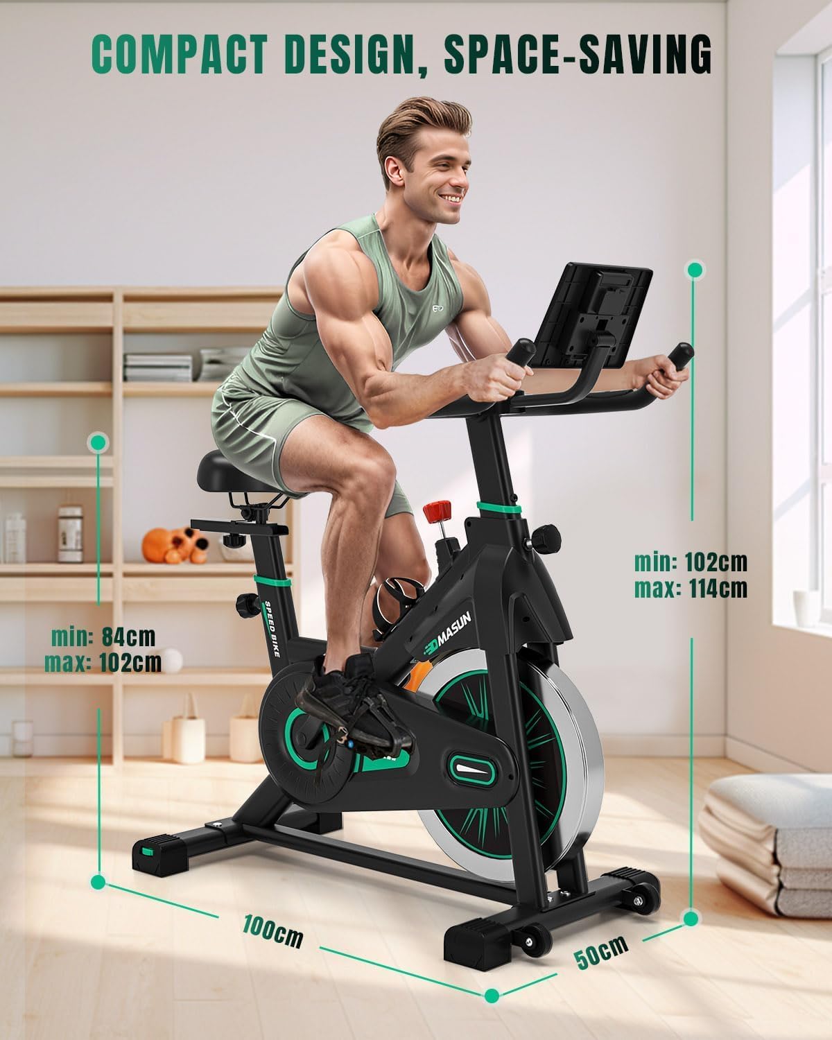 Thumbnail 6 de DMASUN Exercise Bike 350 lb capacity 🚴♀