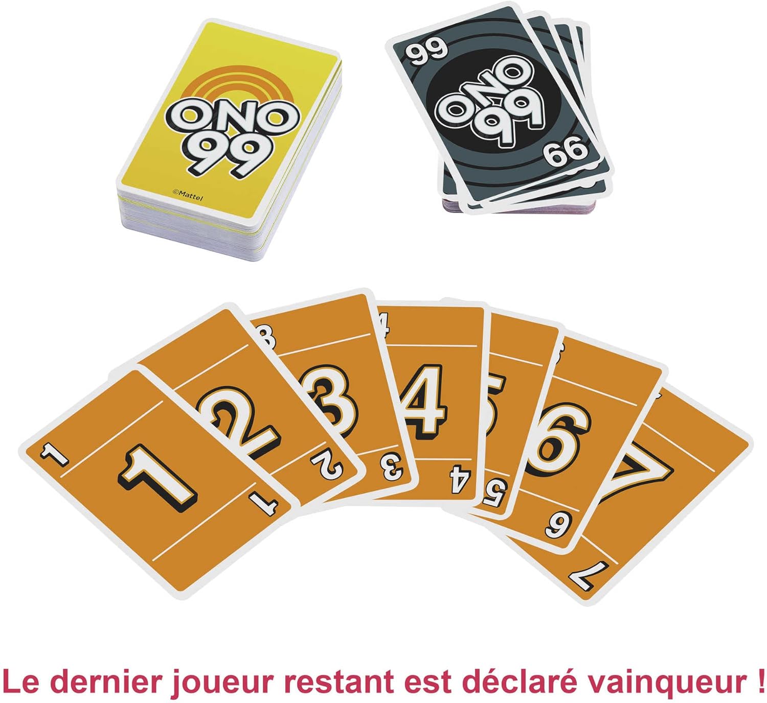 Thumbnail 4 de Mattel Games ONO 99 (HHL37) – Jeu de cartes de calcul pour toute la famille, dès 7 ans, 2 à 10 joueurs