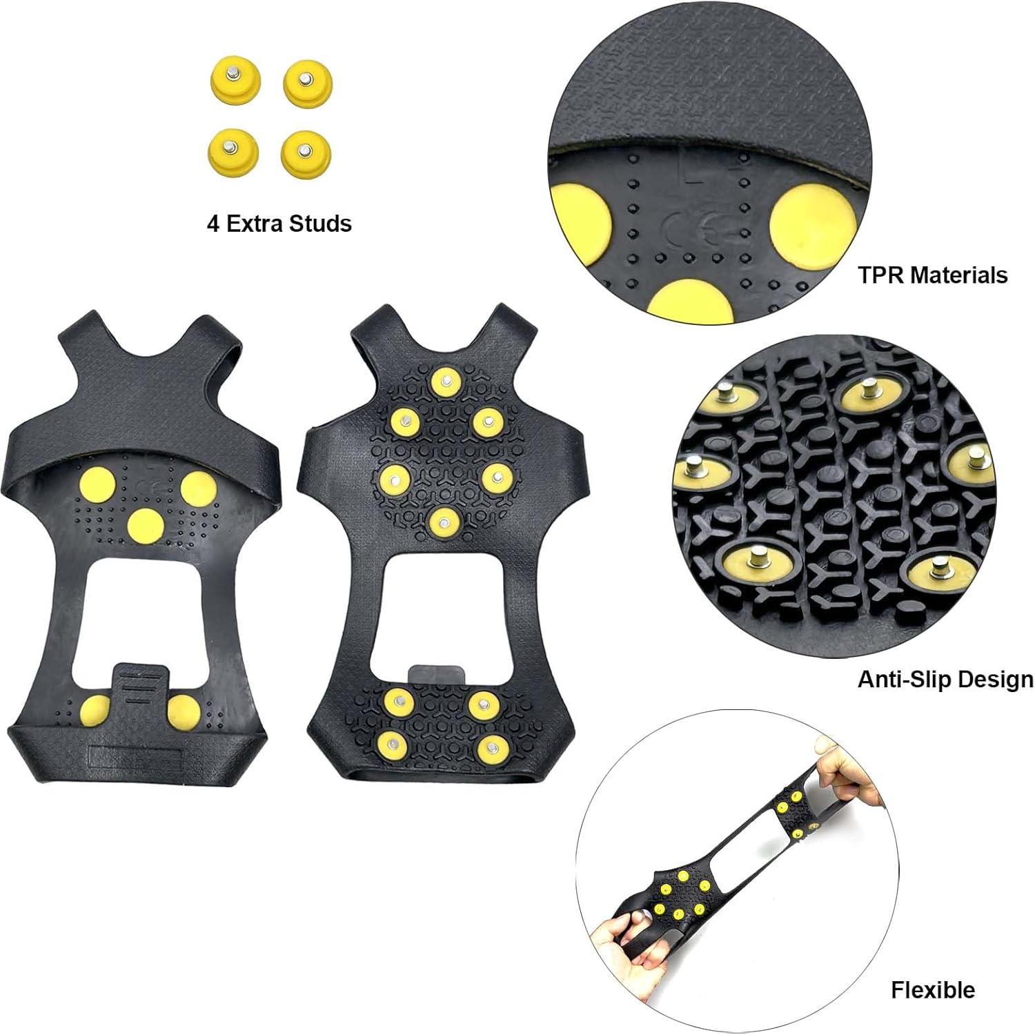 Thumbnail 1 de EWENYS Ice & Snow Grips for Shoes — ice grips for hiking