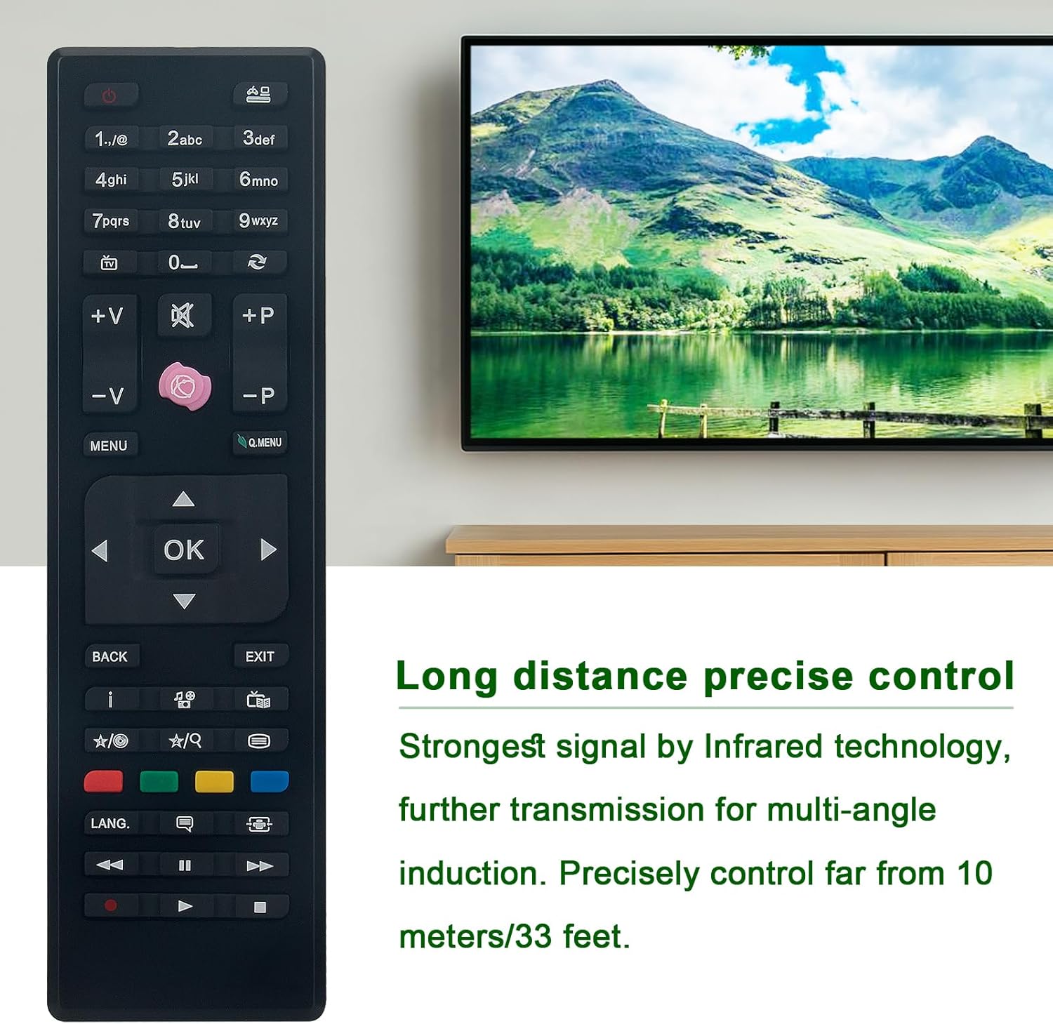 Detalle 2 de VINABTY RC4870 replacement remote for Bush TV