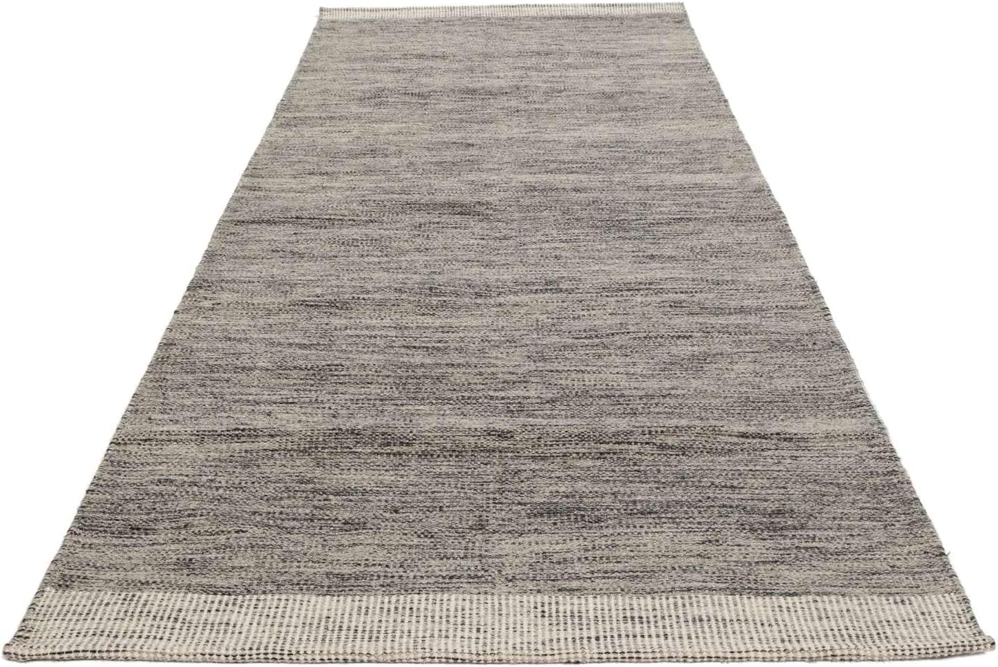 Detalle de RugVista Serafina 113800 wollen loper 100 x 350 cm, donkergrijs