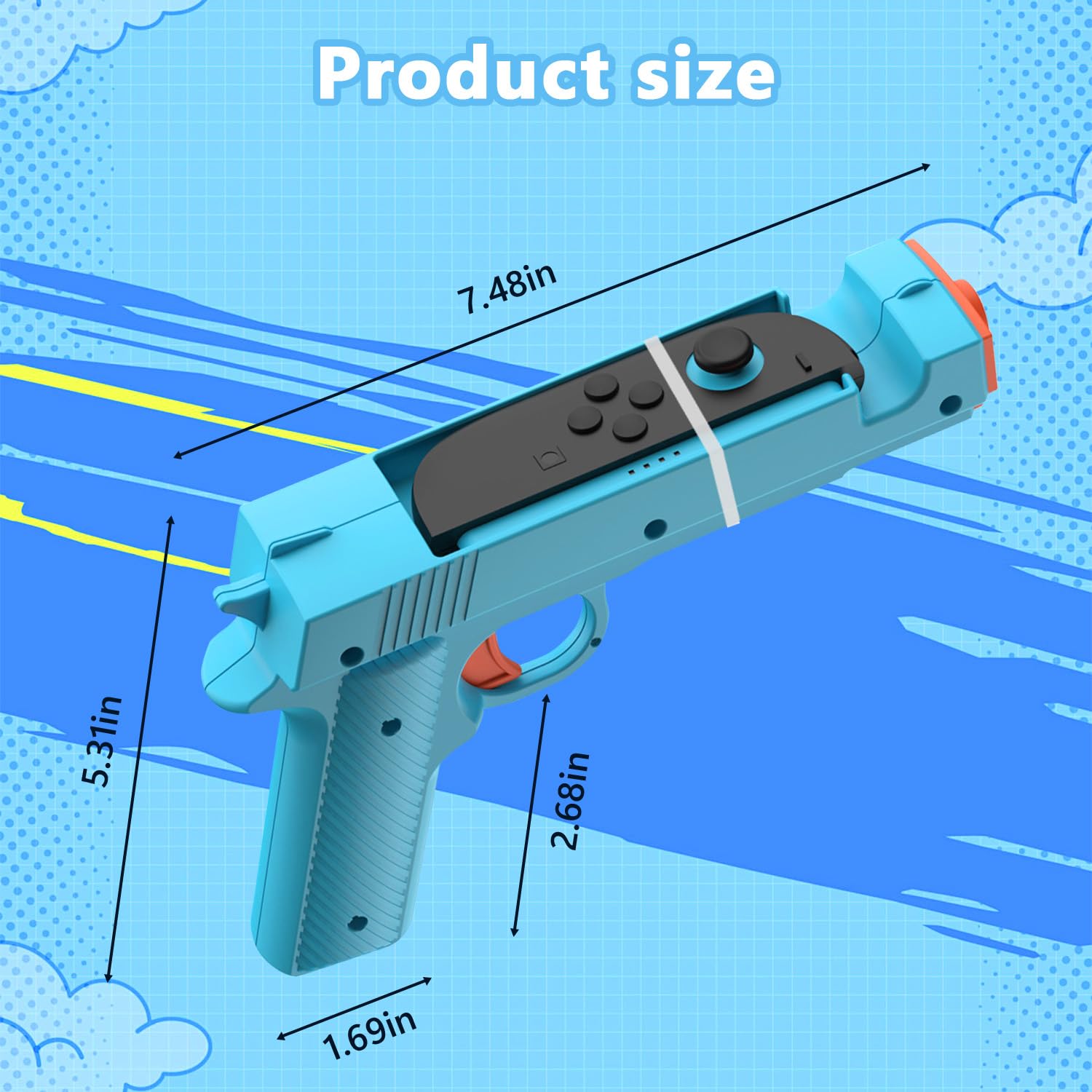 Detalle 2 de Sehawei 2 Pack Game Gun für Switch