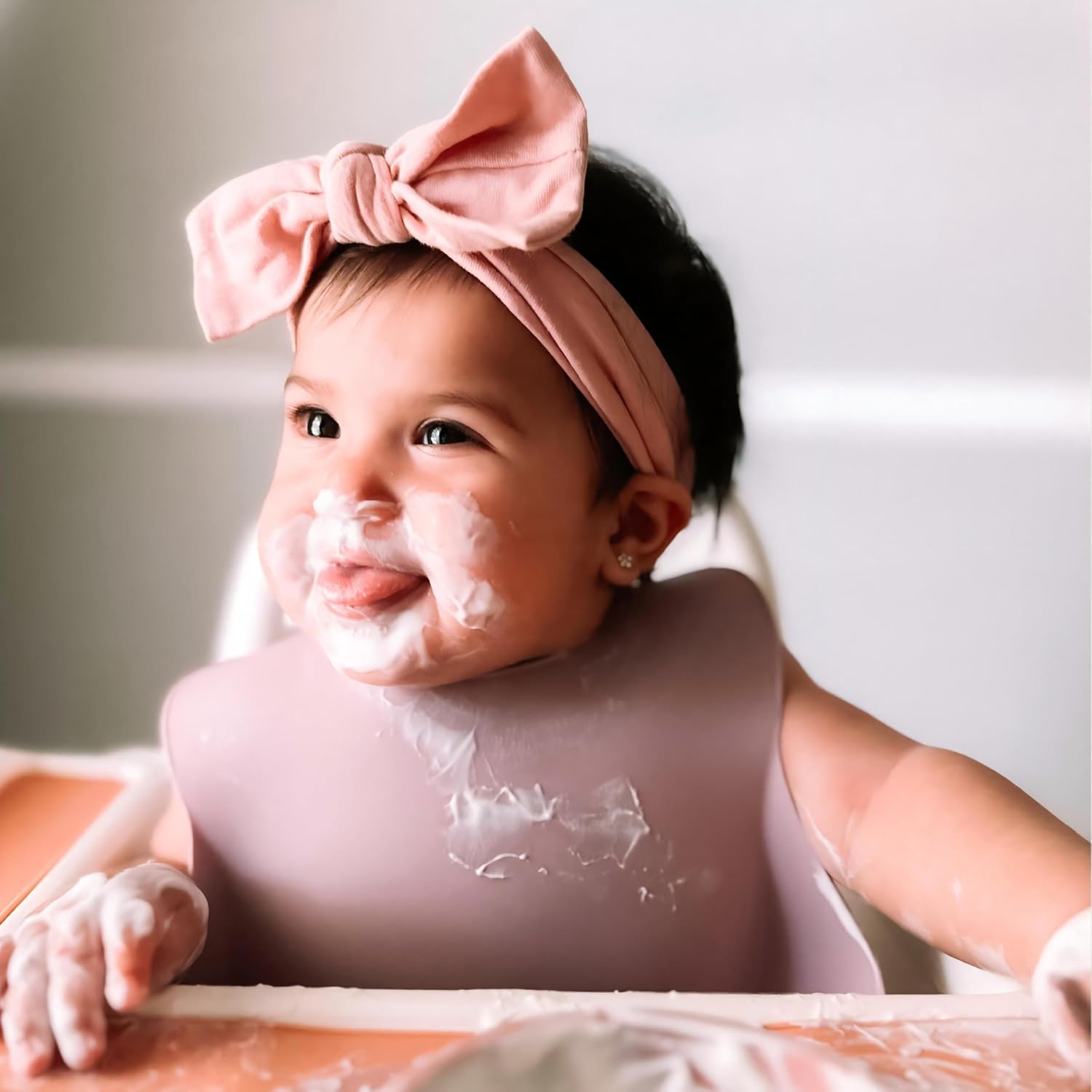 Thumbnail 6 de Moonkie Baby Bibs: 3-Piece Silicone Feeding Bibs for Babies and Toddlers