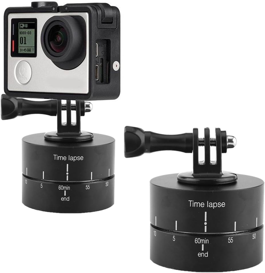 Thumbnail 2 de 360° 60 Minutes Panning Rotating Tripod Time Lapse Stabilizer – Lightweight Multi-Adaptor