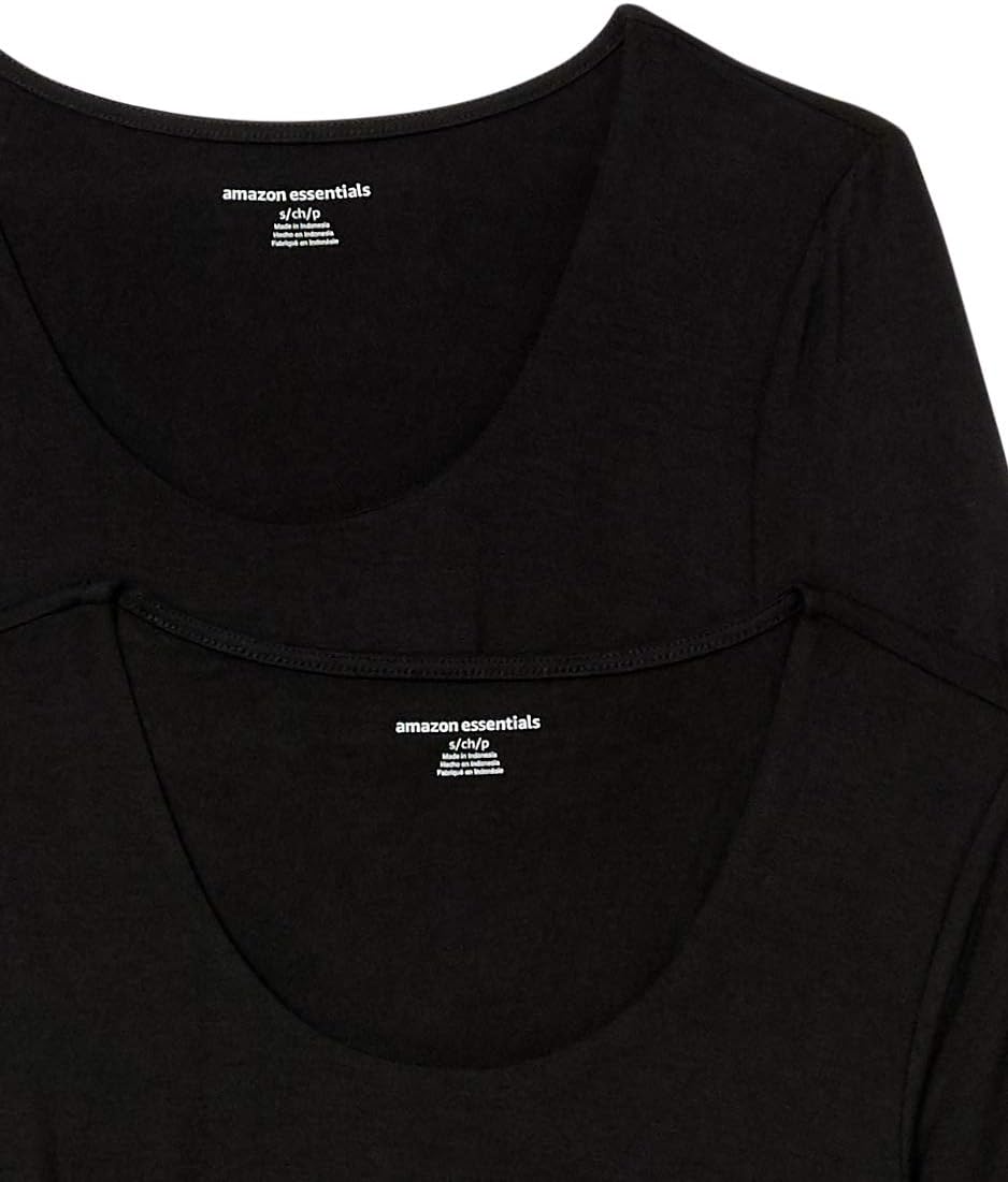 Thumbnail 5 de Amazon Essentials Damen Umstands-Kurzarm-T-Shirt mit U-Ausschnitt und Raffung, 2er-Pack