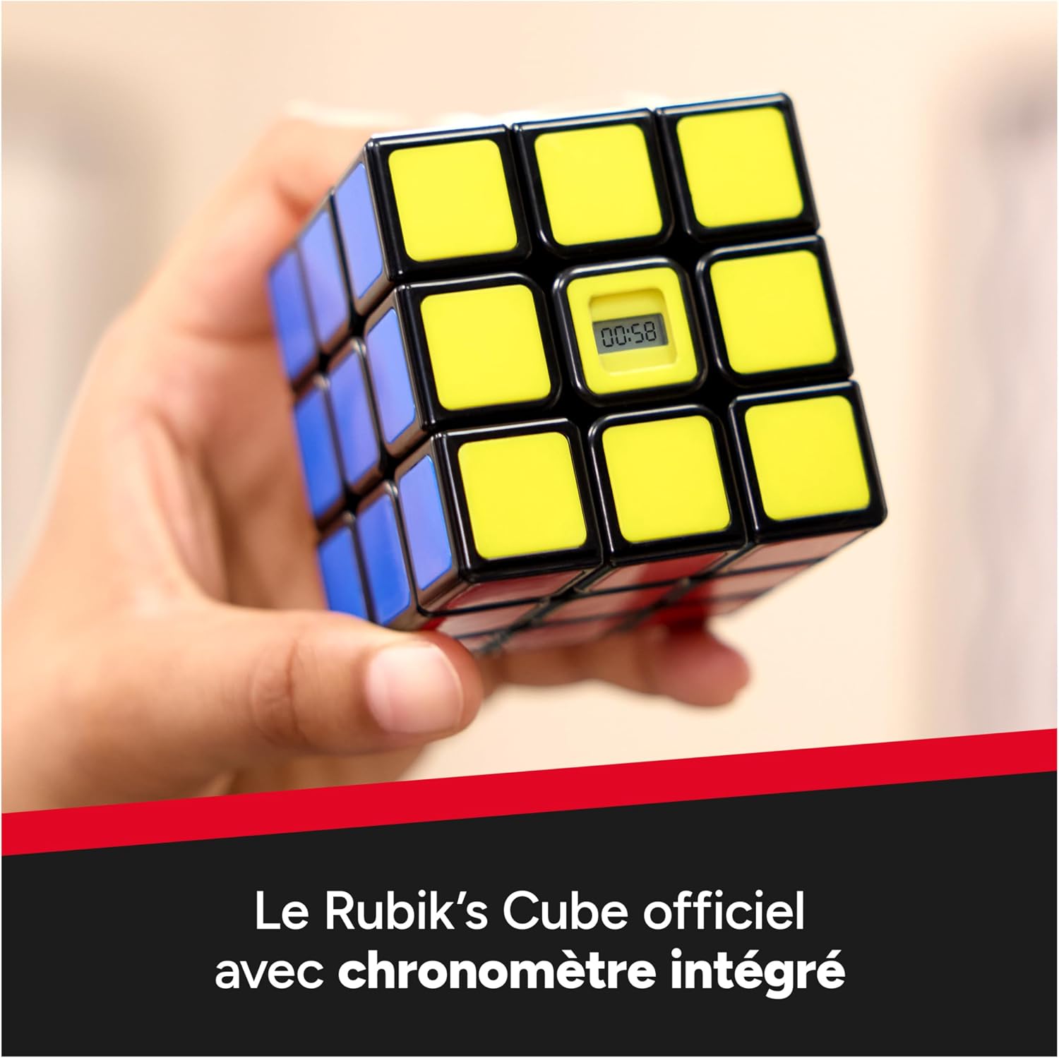 Detalle de Rubik’s Cube Chrono 3x3 : chronomètre intégré pour s’entraîner et progresser en vitesse