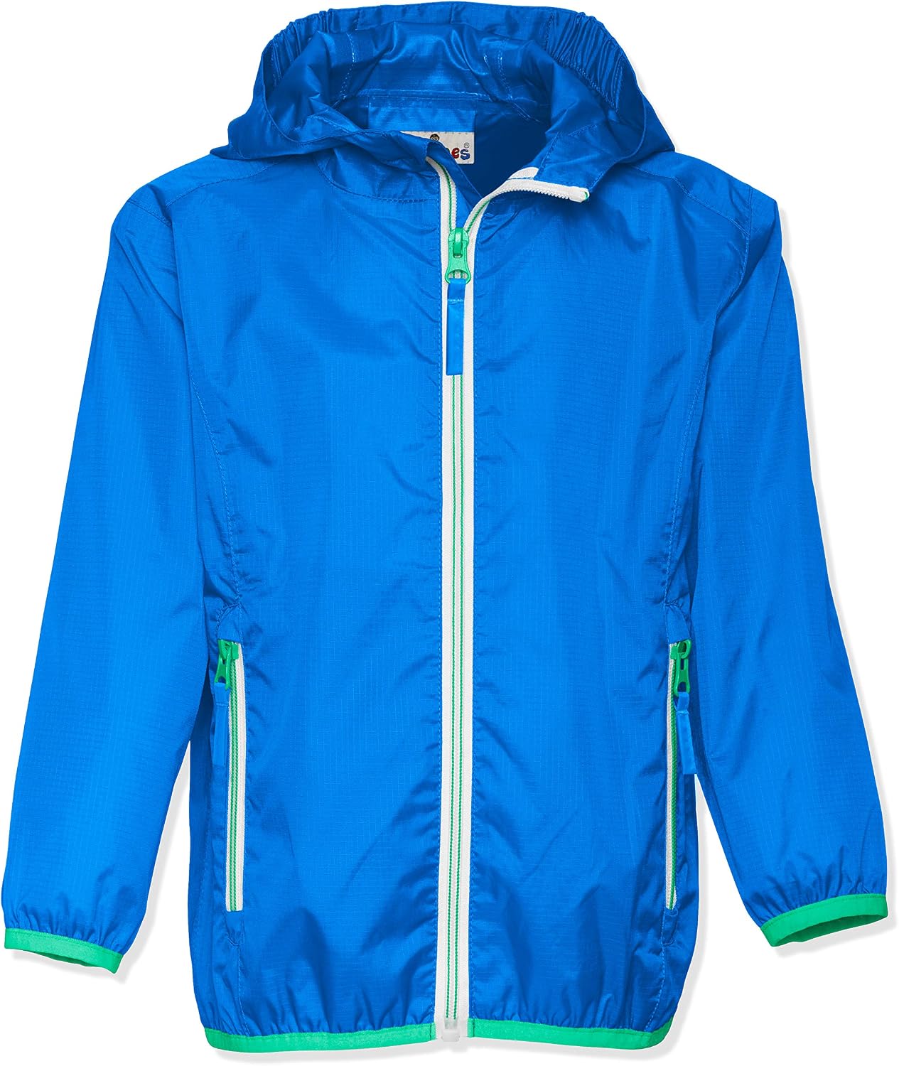 Detalle de Playshoes Unisex Kinder Faltbare Regen-Jacke – wasserdicht, mit getapnten Nähten und praktischem Faltrucksack