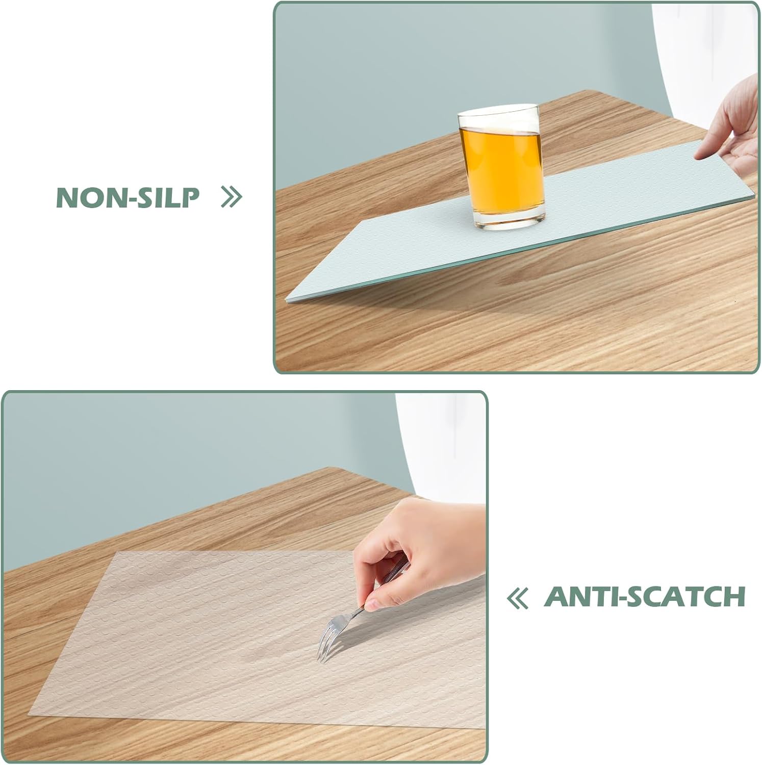 Detalle 2 de Origuuds Tappetino per Cassetti: Fodera in EVA non-adesiva, antiscivolo e tagliabile (Trasparente, 50 cm x 600 cm)