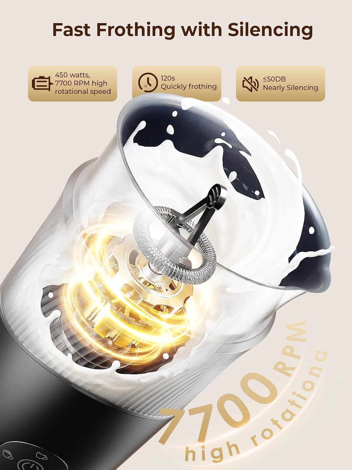 Detalle de Ecoflarix Milk Frother 350ml
