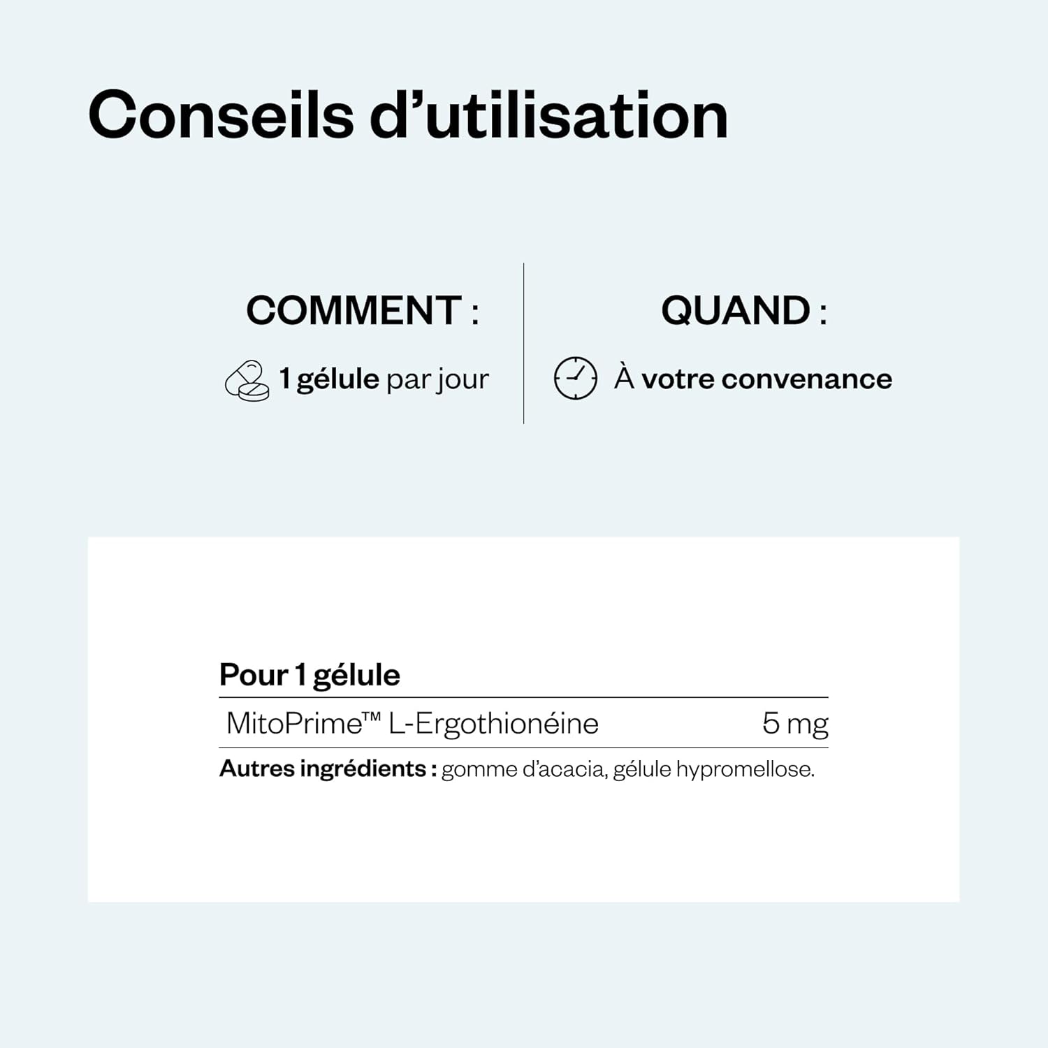 Thumbnail 5 de Supersmart L-ergothionéine 5 mg (extrait naturel de champignons) – 30 gélules végétariennes