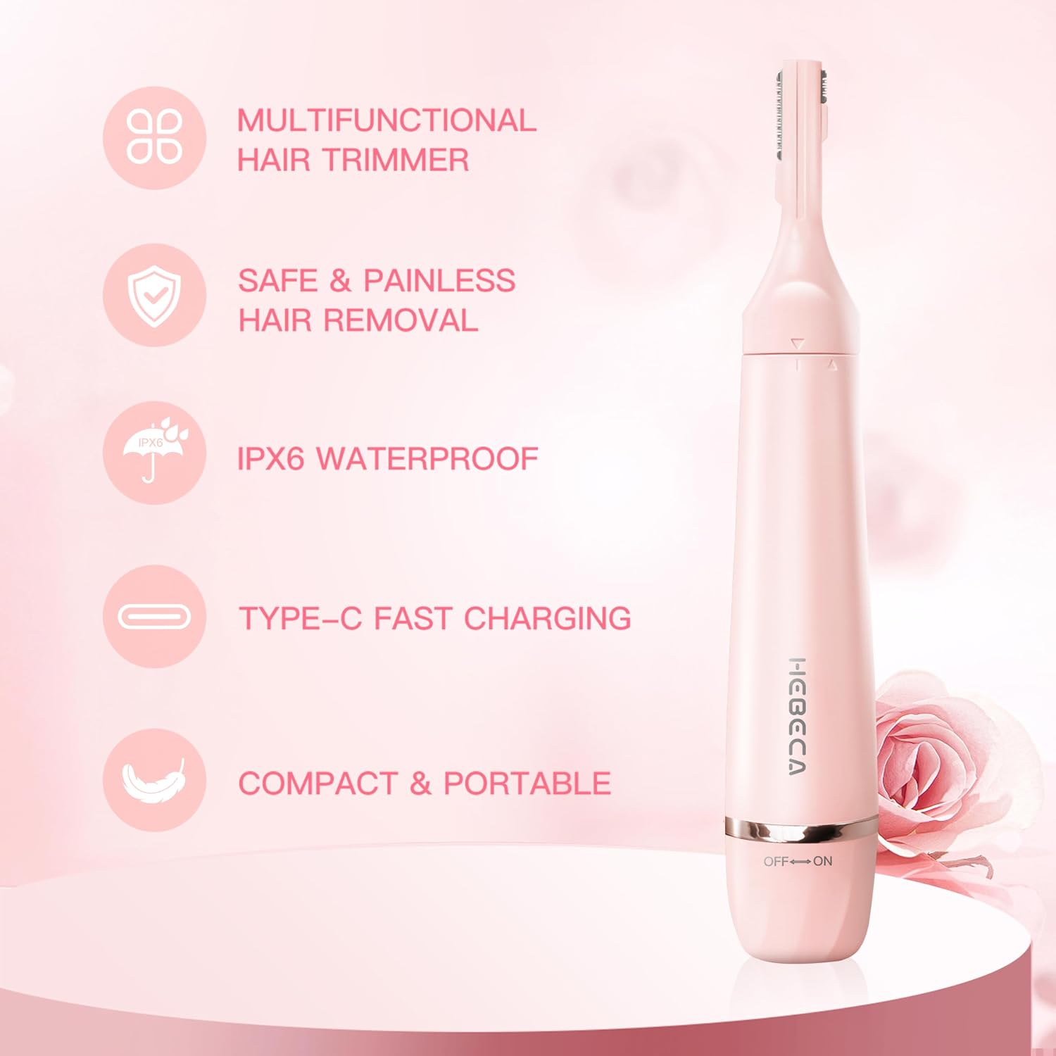Detalle 2 de HEBECA Nose Hair Trimmer Electric 2-in-1