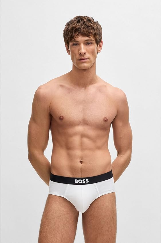 Thumbnail 1 de BOSS HipBr 3P One Brief Hombre L, 100 White ropa interior
