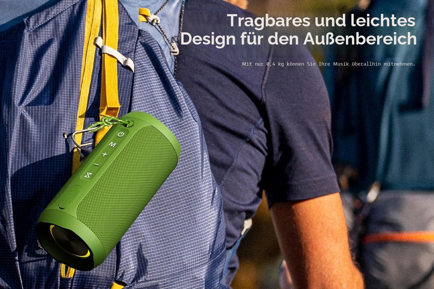 Thumbnail 6 de EDUPLINK Bluetooth Lautsprecher IPX7 20 W – tragbare LED-Musikbox mit Bass, bis zu 20 h Akku und TF-Karte