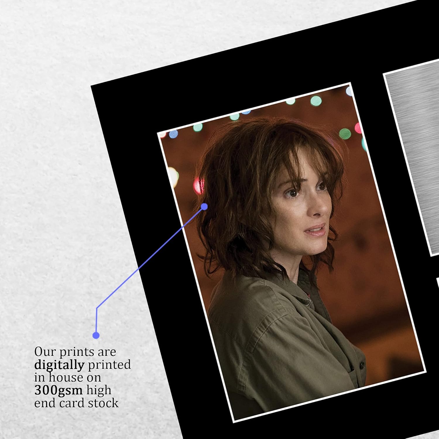 Thumbnail 3 de HWC Trading Winona Ryder Signed Autograph Picture A4 (Strange Hawkins/Thing Joyce Byers) for TV Fans