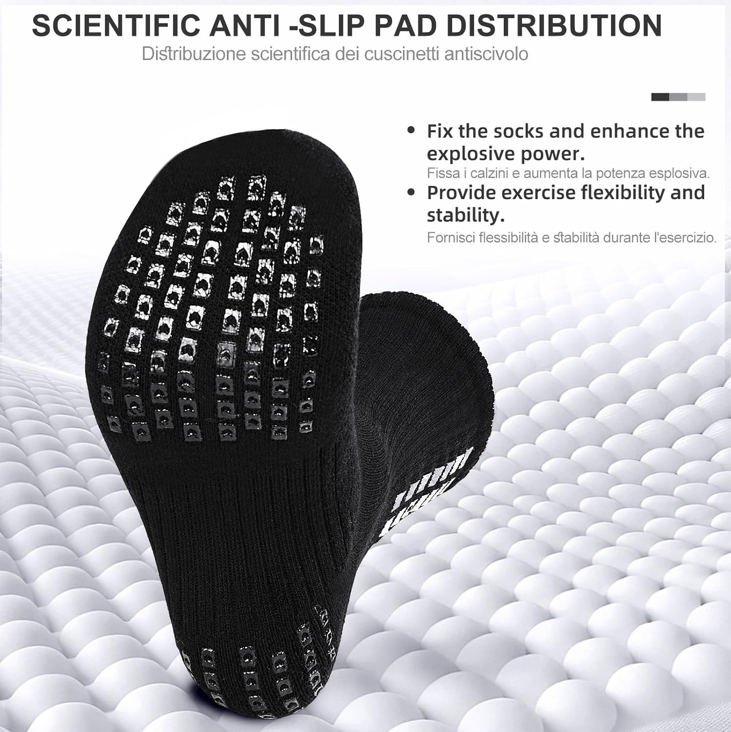 Thumbnail 3 de PERMANENTLY001 set da 4 paia di calzini sportivi antiscivolo con supporto e imbottitura