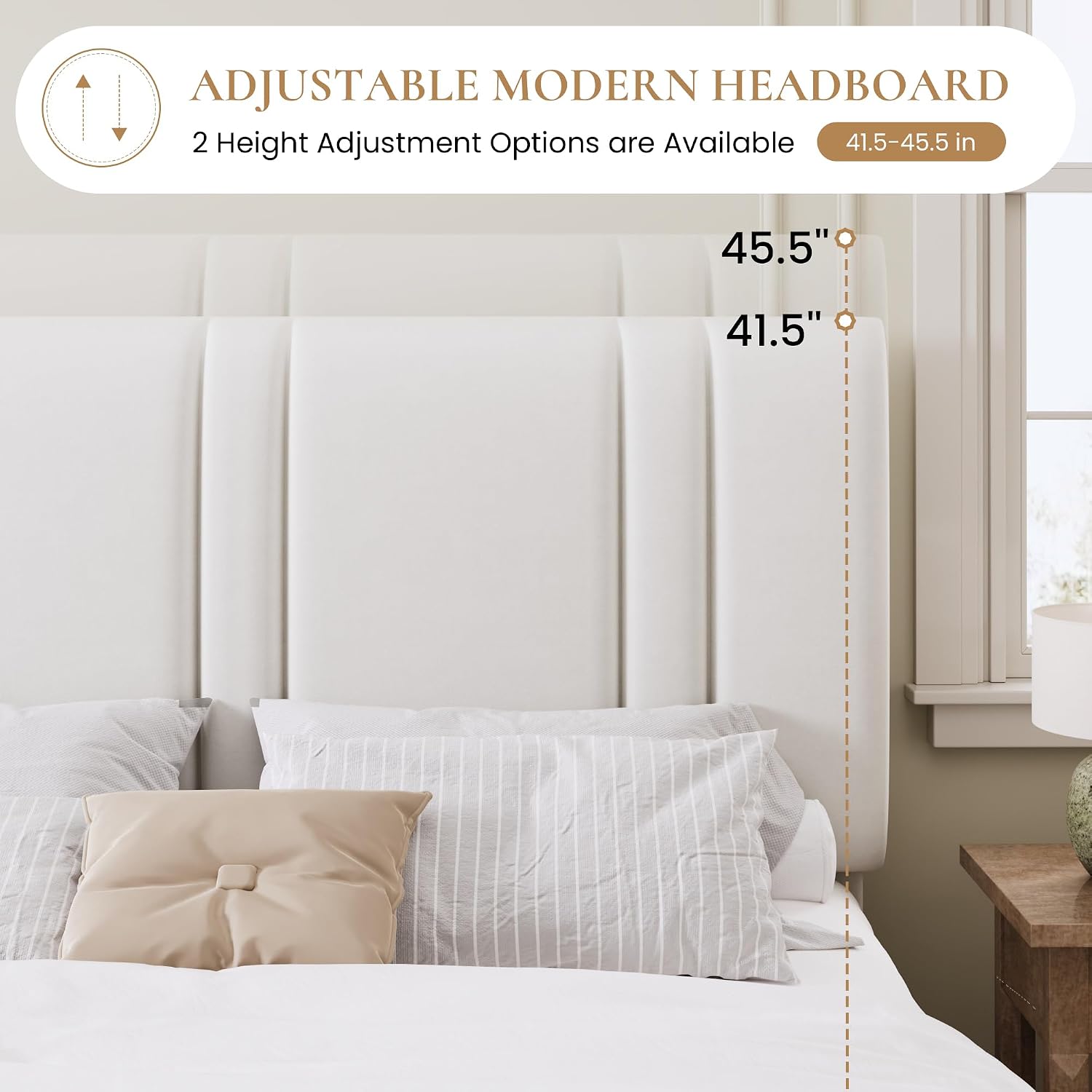 Detalle 1 de SHA CERLIN Bed Frame, Full Size